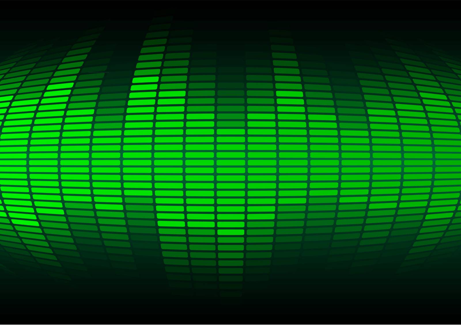Abstract Background - Green Equalizer on Black Background
