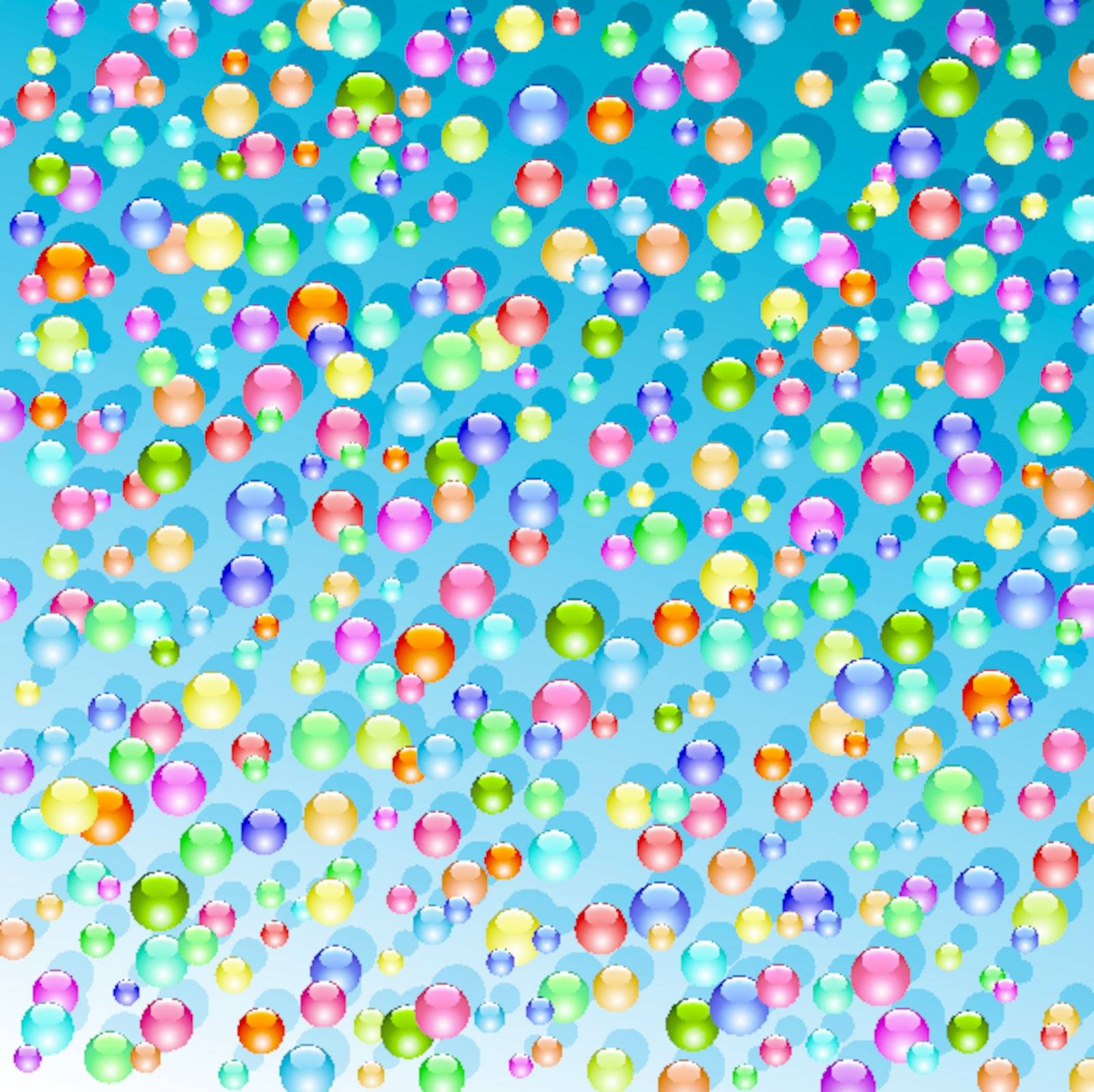 vector background of shiny bubbles