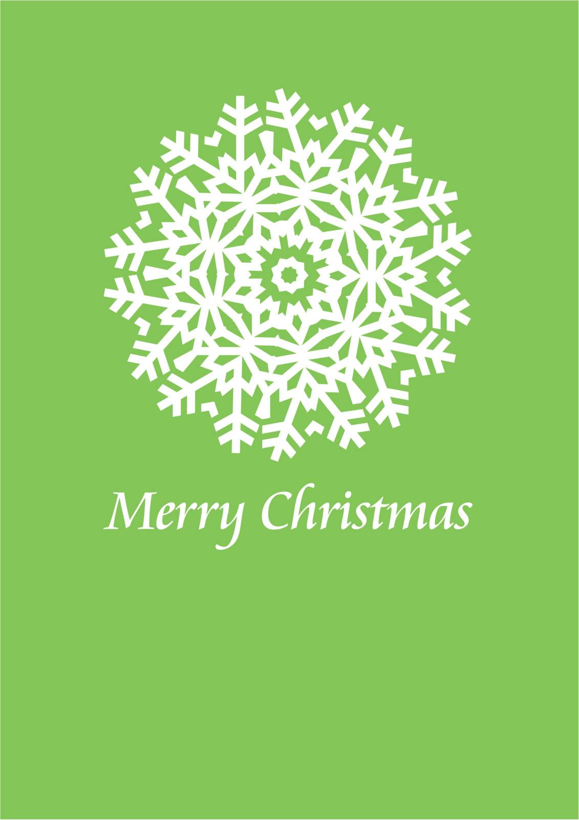 christmas card with snowflake, vector background