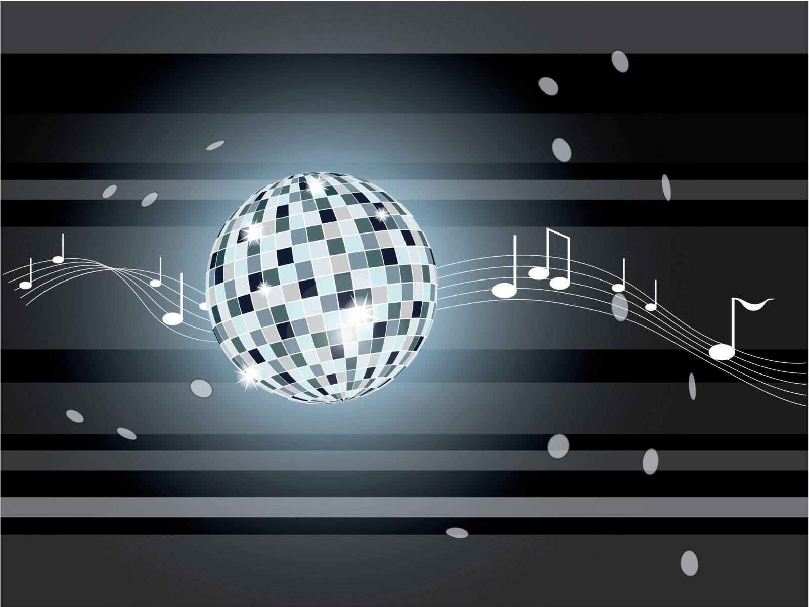 Vector illustration with mirror ball. by Diora