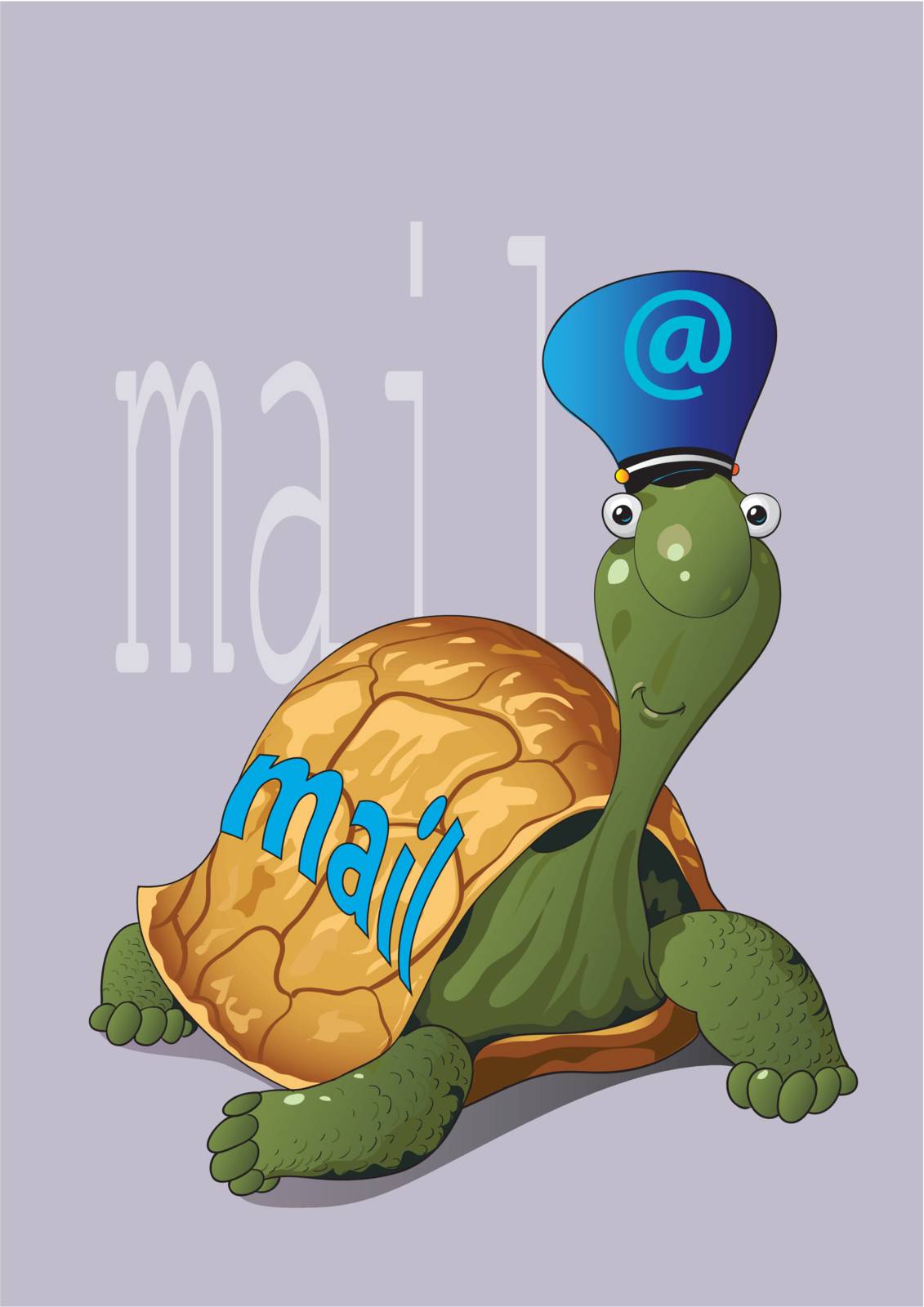 The turtle which liked to carry mail.