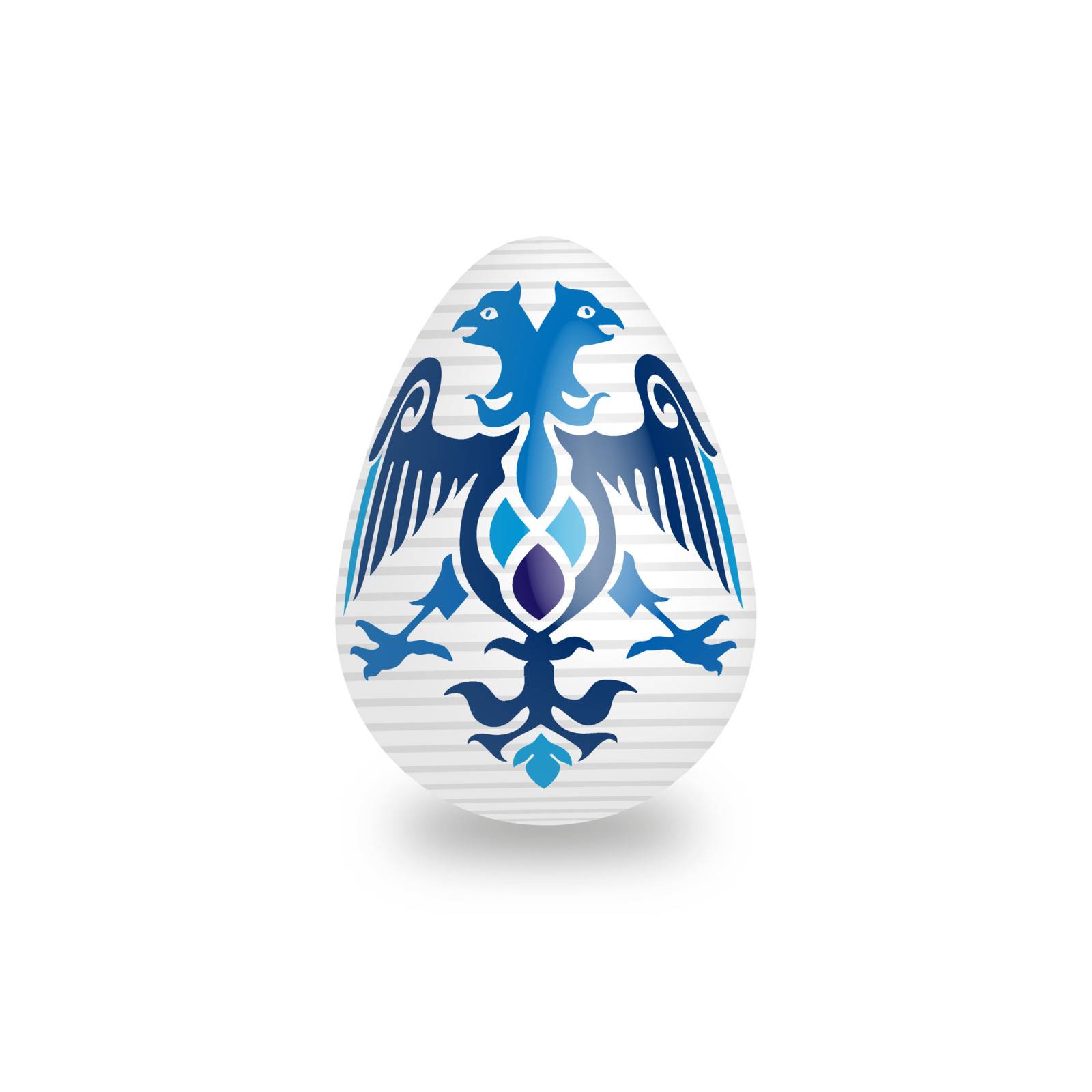 Decorated easter egg symbolizes the revival of