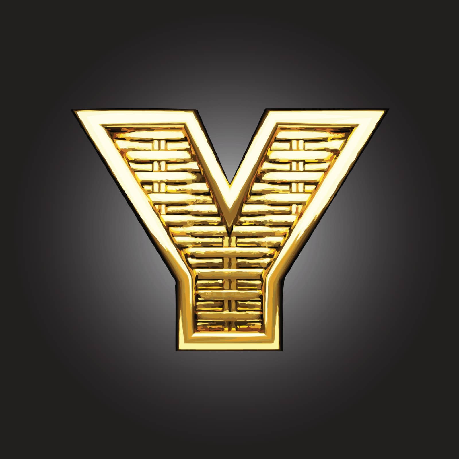 Vector golden figure by videodoctor