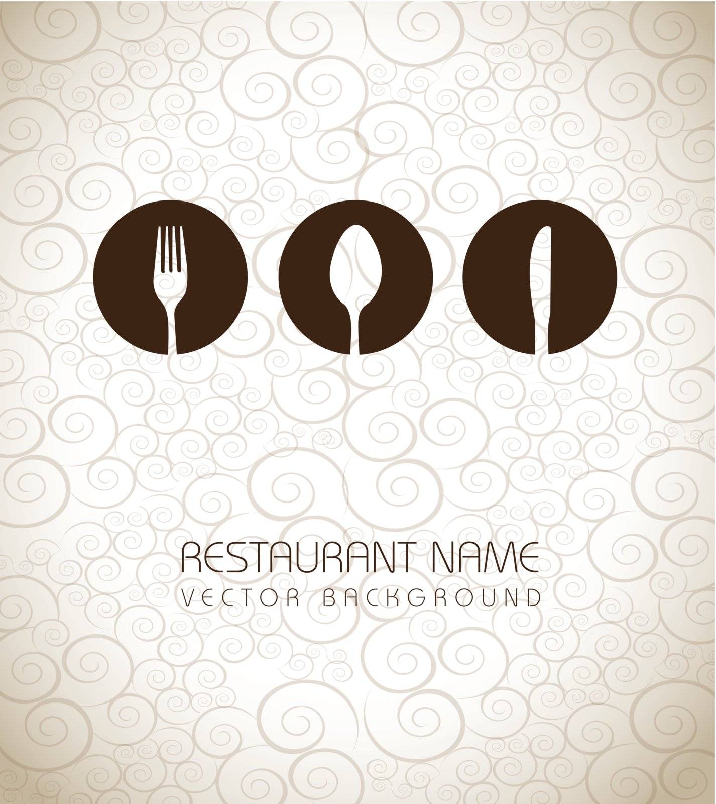 Restaurant icons over vintage background vector illustration