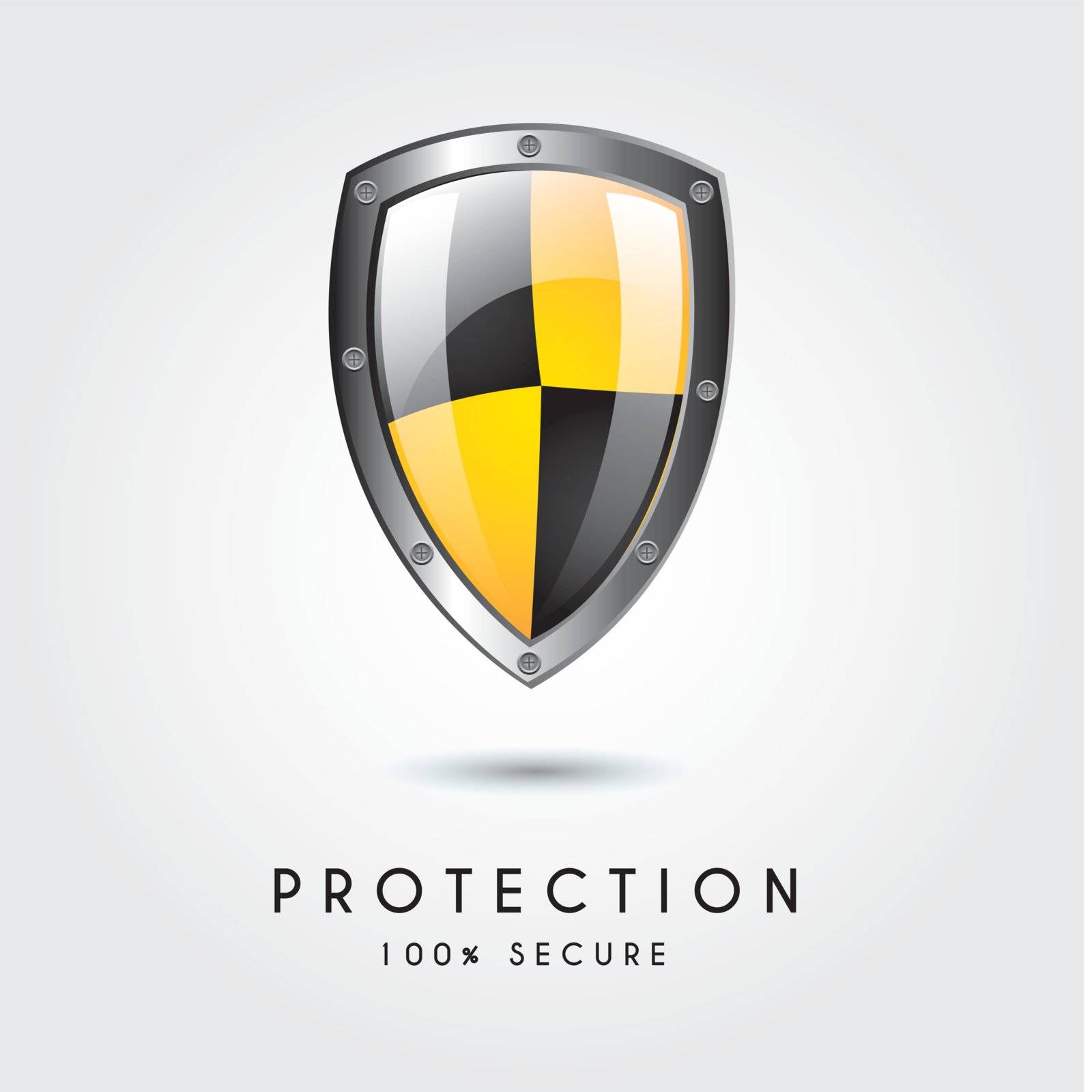 Protection icon over white background vector illustration