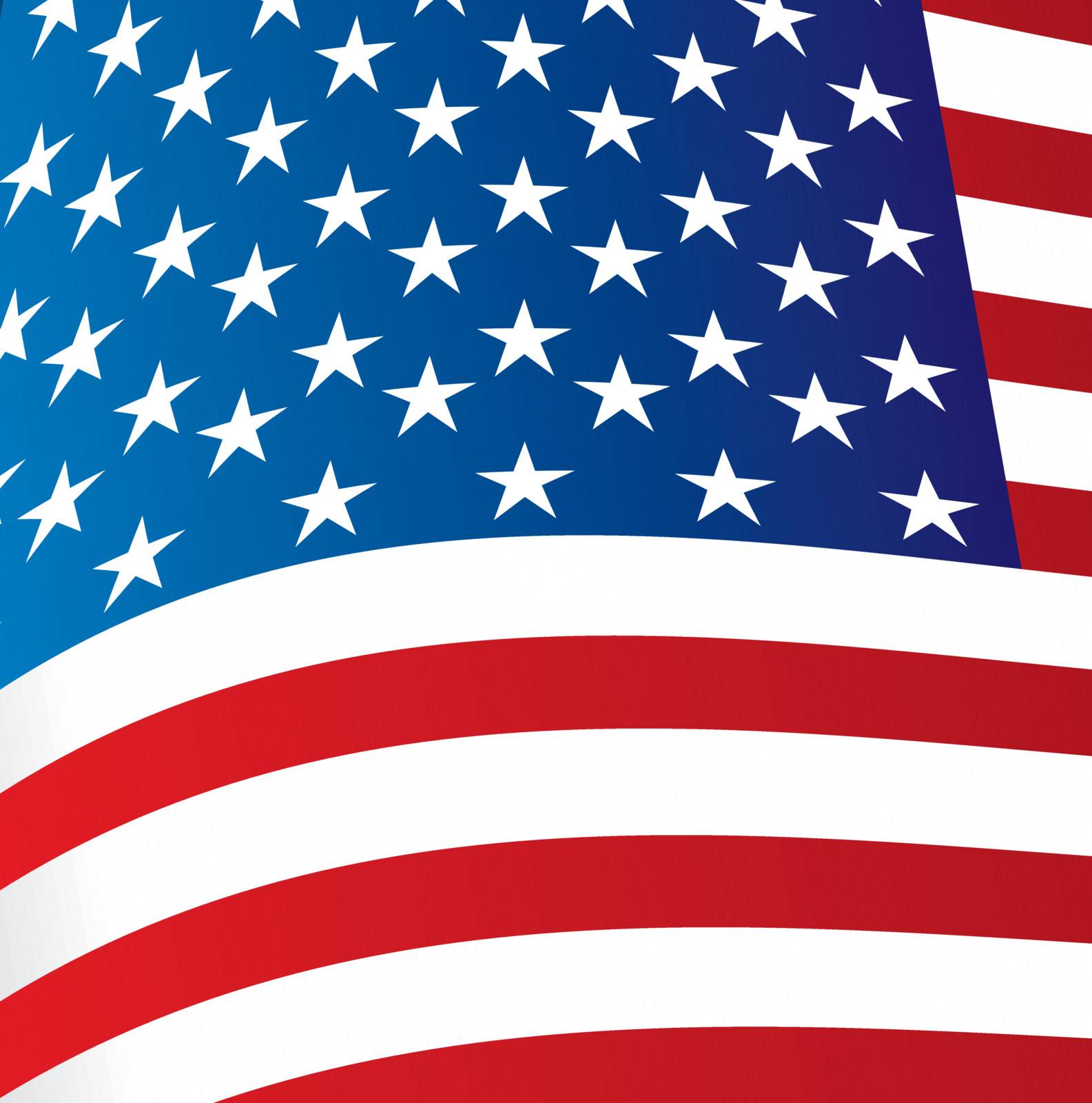 Big Flag of United States background vector illustration