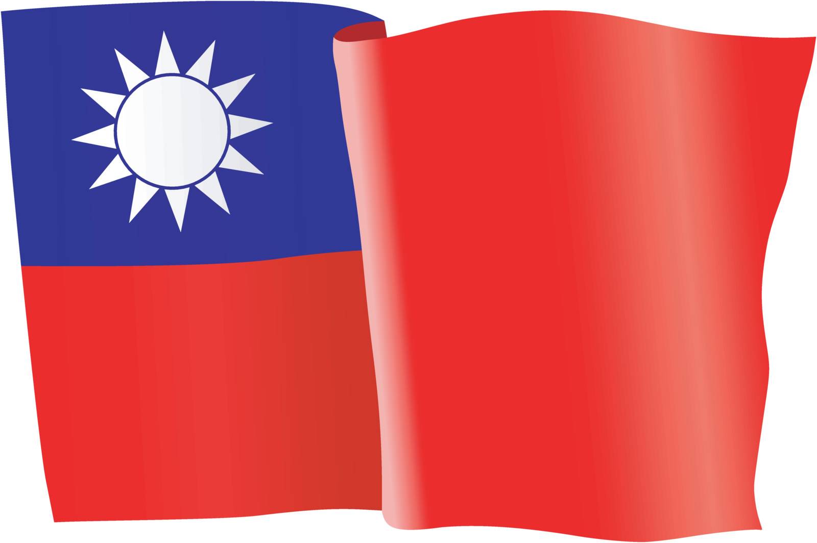 flag of Taiwan by Perysty