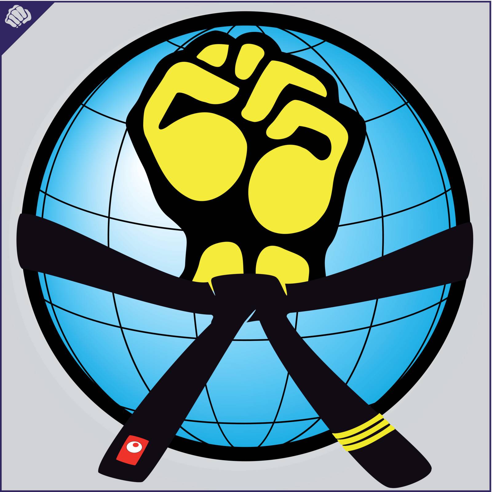 martial arts logo symbol. karate style. Japan, Korea, Okinawa. by SPLAV