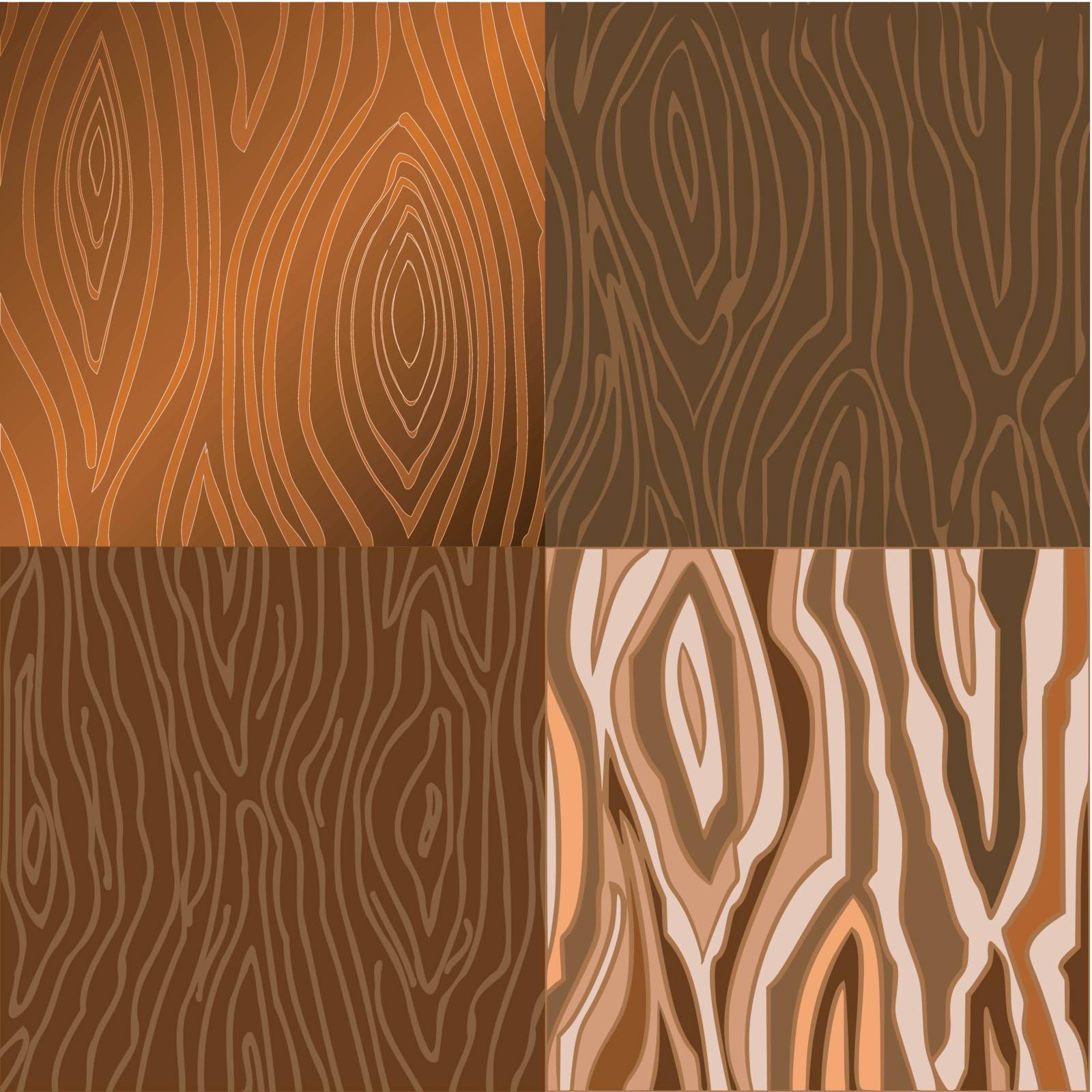  Set of vector illustrations of wooden texture by Larser