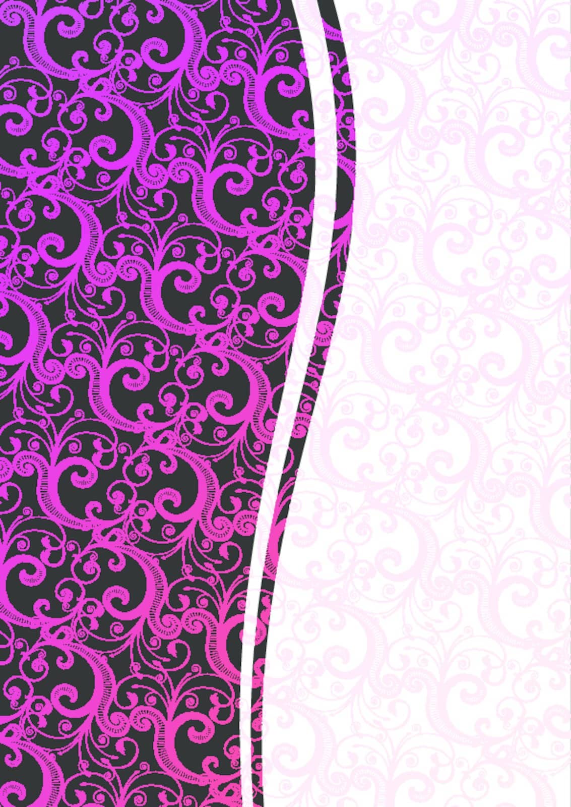 Vector floral wallpaper by Elisanth