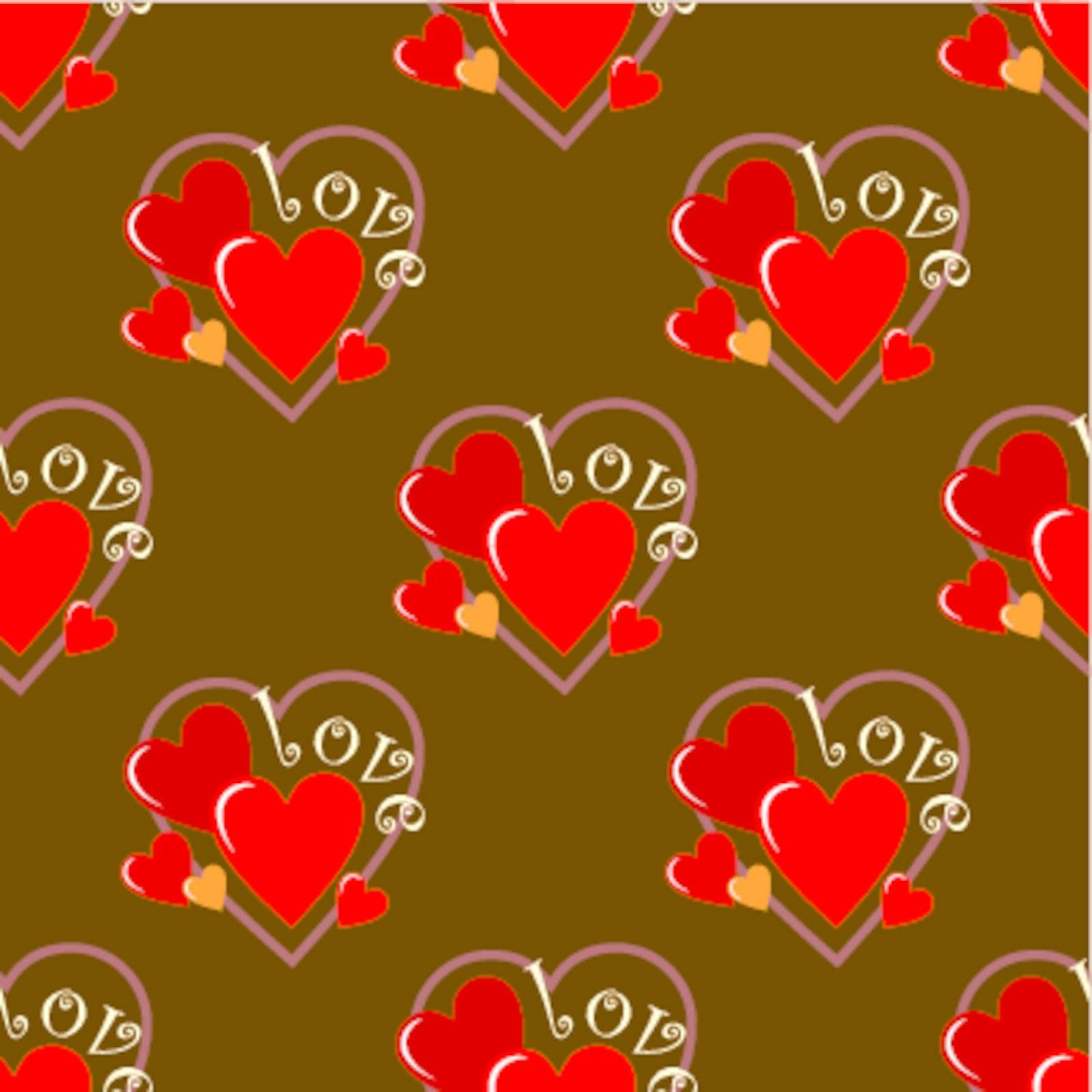 Seamless hearts pattern by GurZZZa
