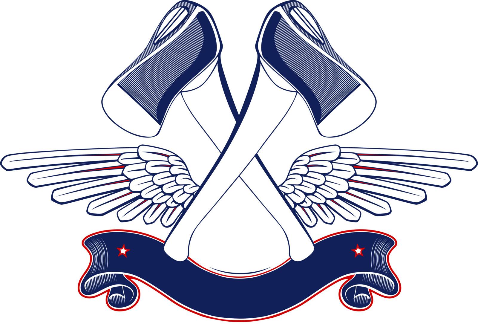 axe wing emblem by lusik_kolbaskin