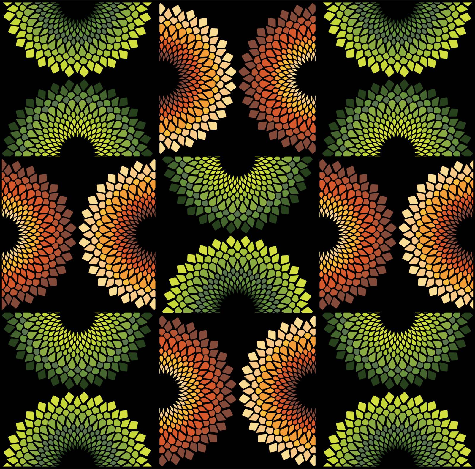 fabric circle pattern
