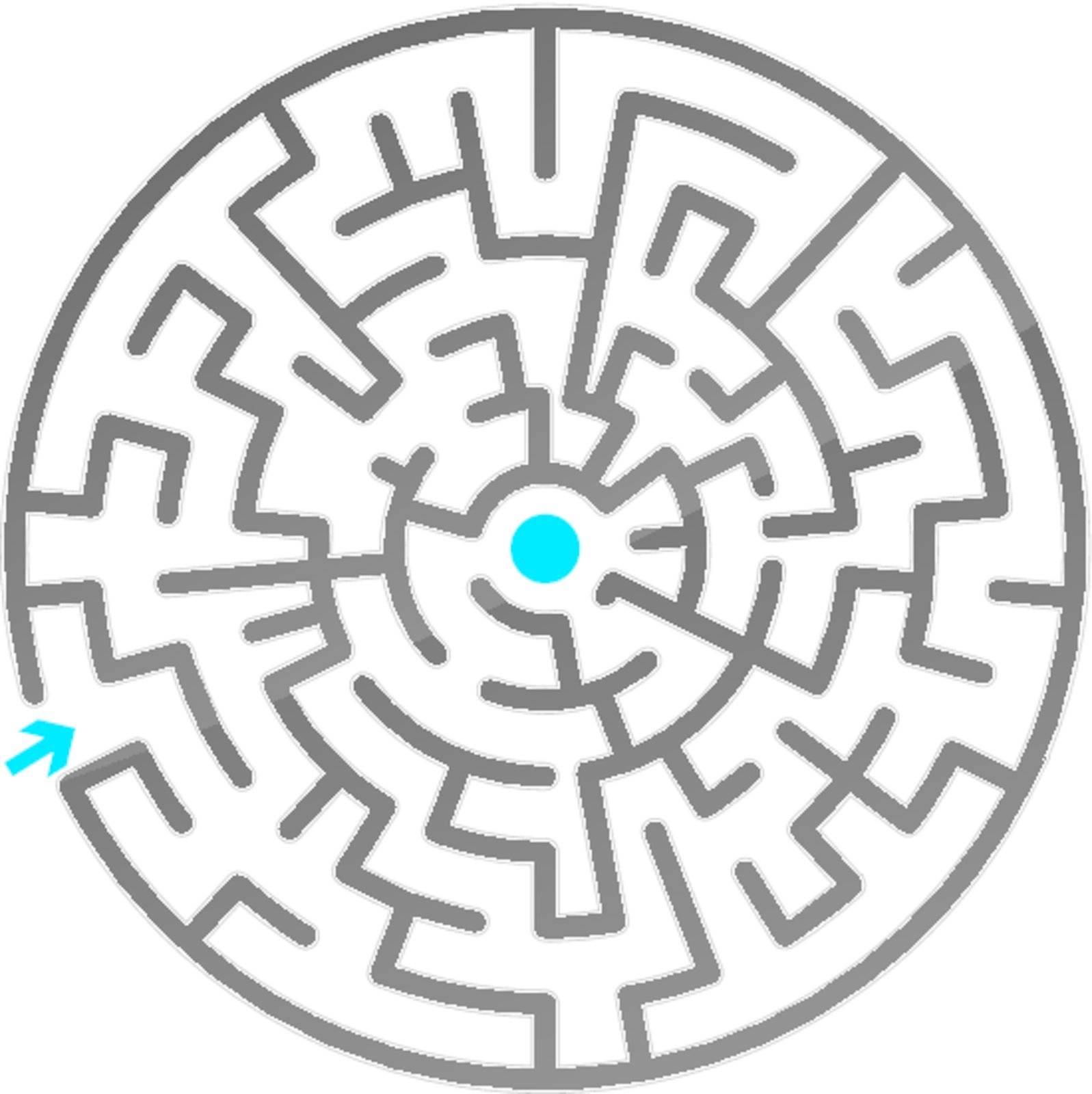 Small gray maze. Vector illustration.