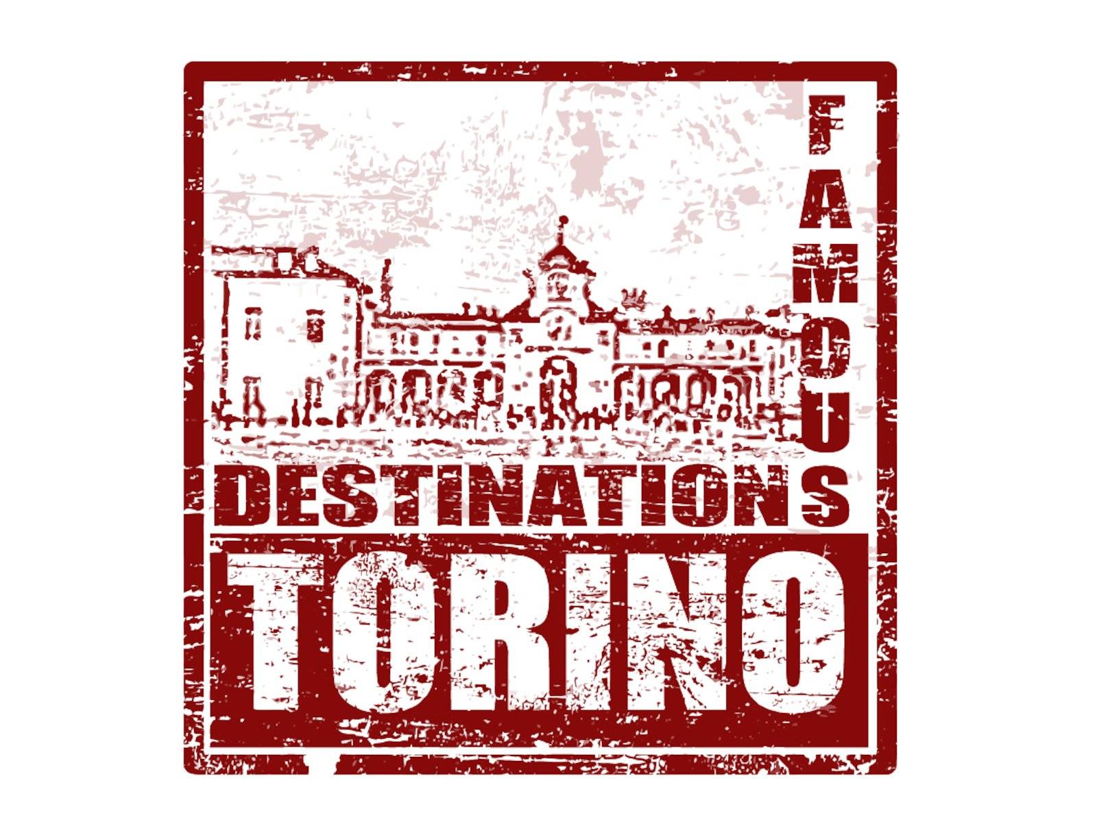Grunge rubber stamp with the word torino inside, vector illustration