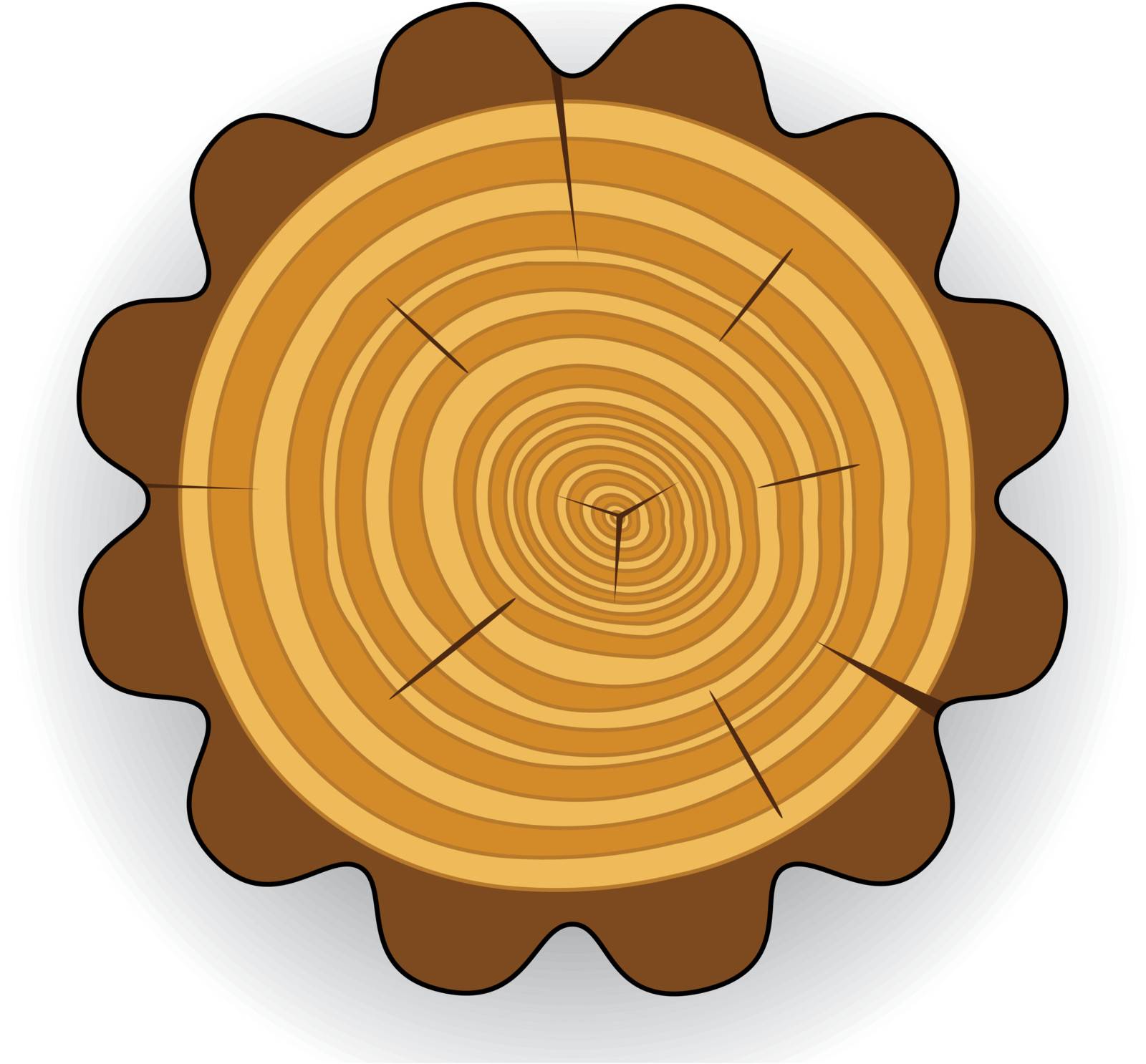 vector wooden cut clip-art by freesoulproduction