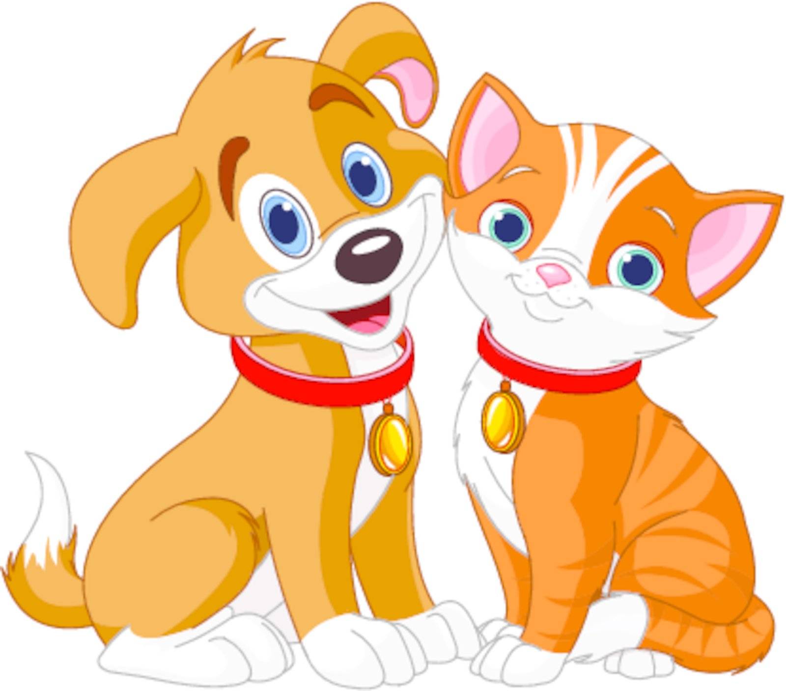 Illustration of best friends ever - Cat and Dog