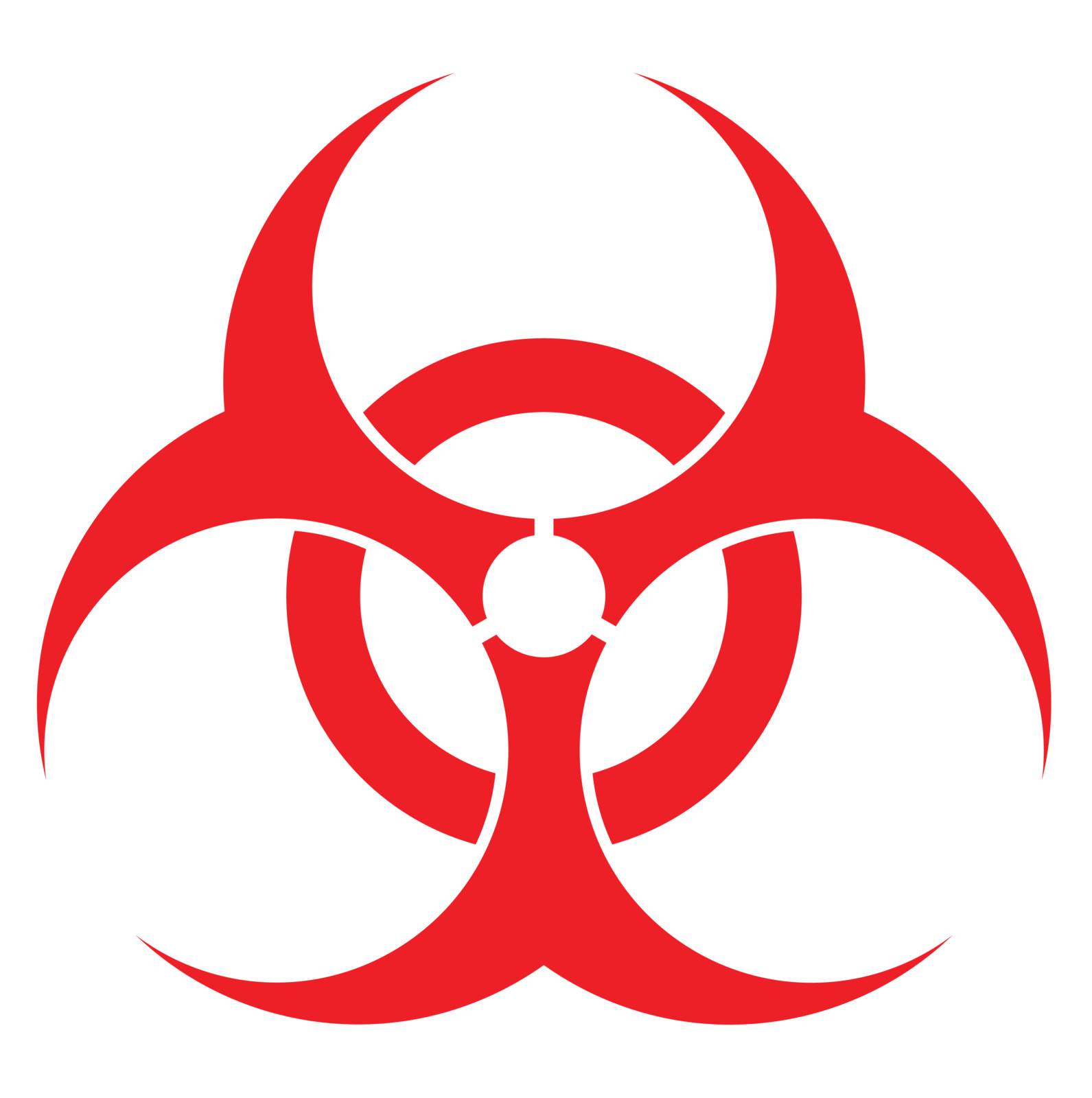 biohazard sign, vector format, for health industry concepts.