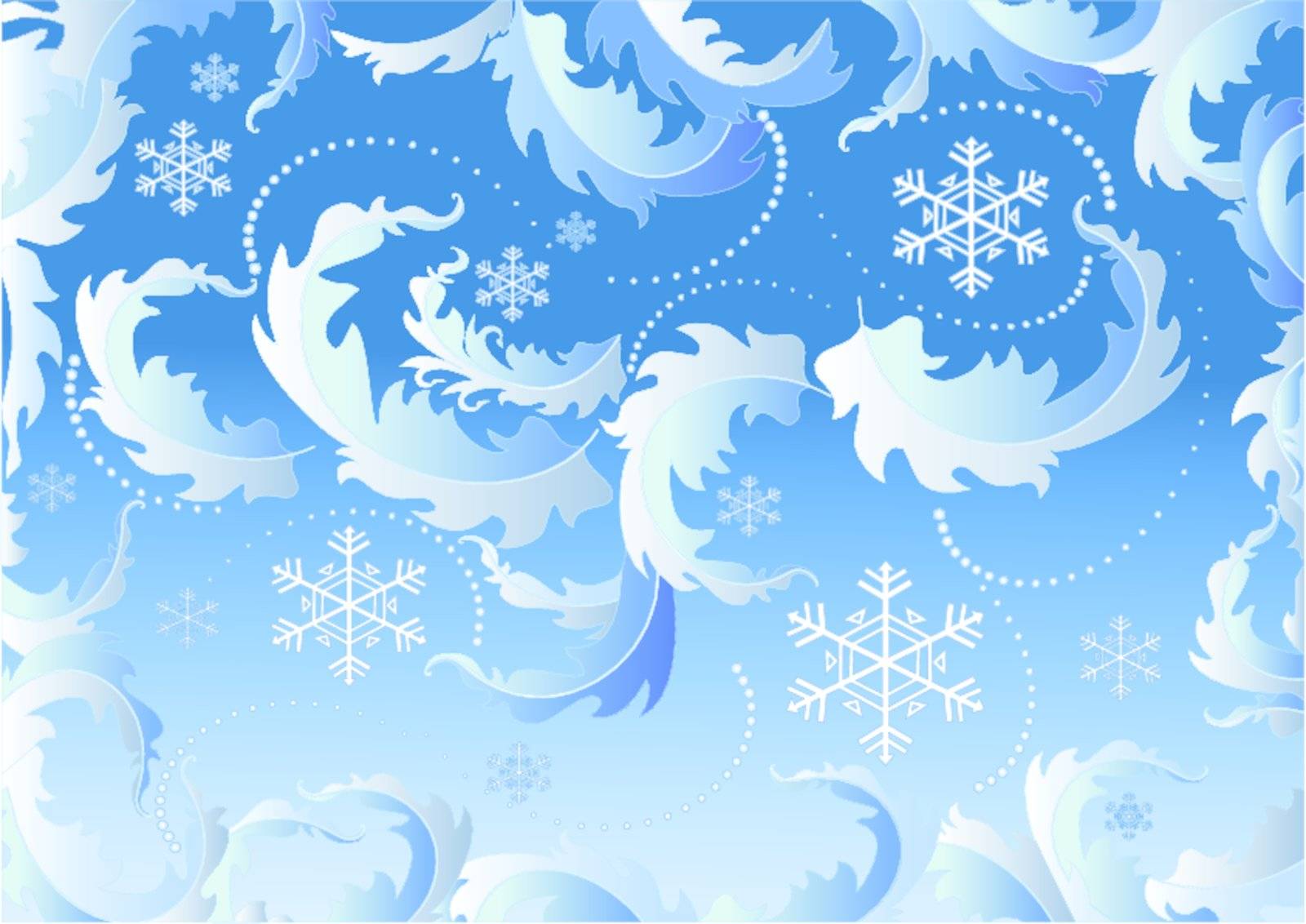 Background with snowflake greeting card with the Christmas