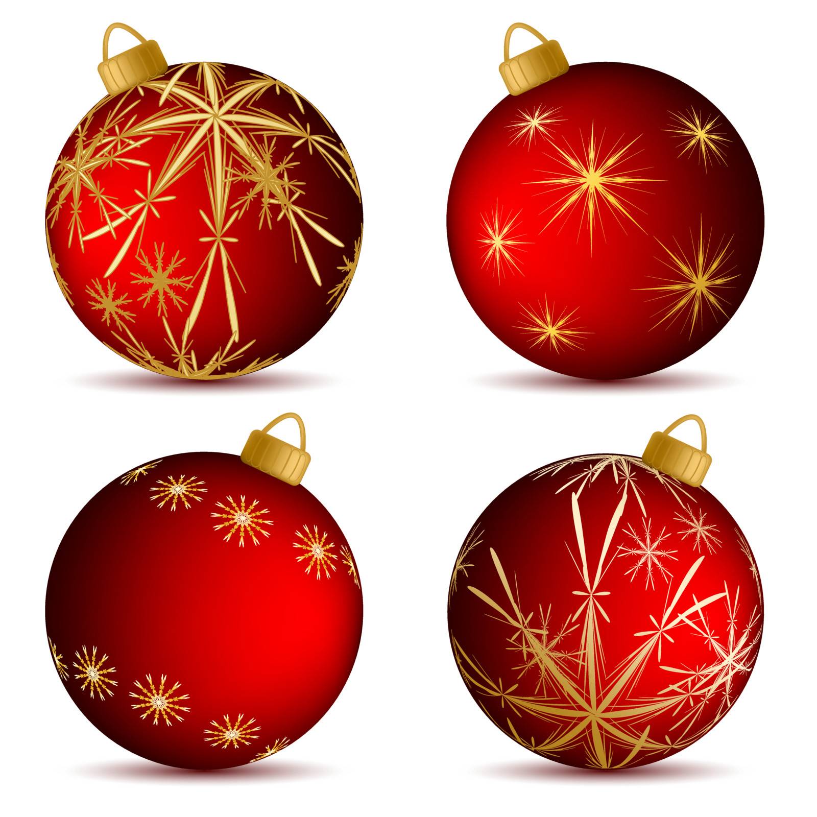 vector Christmas elements for design over white background