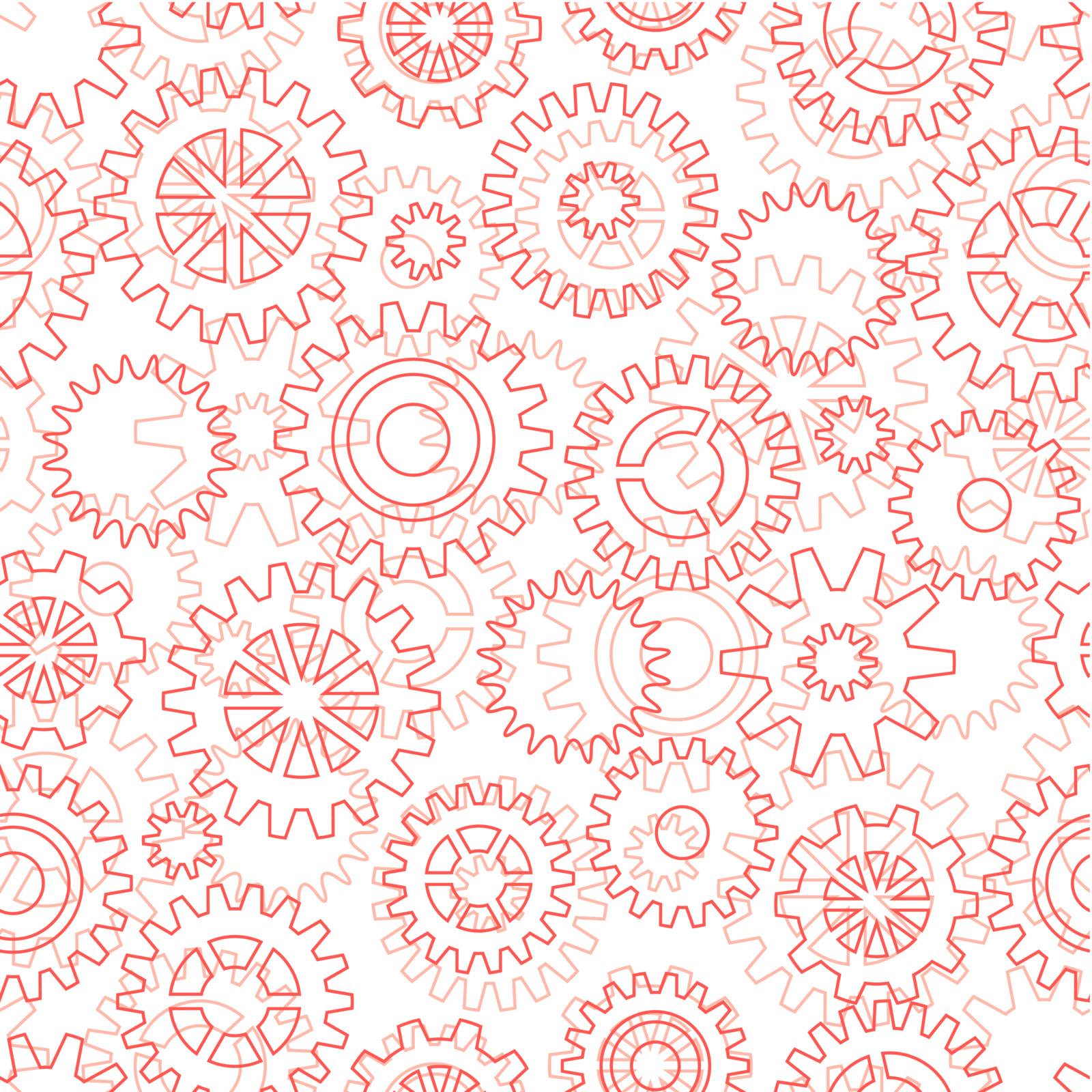 Seamless pattern with gears by Elenita