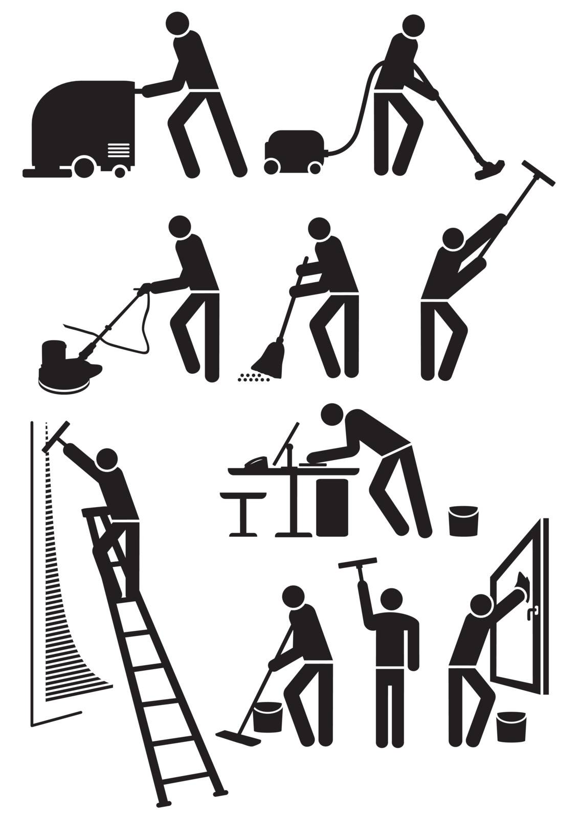 cleaners pictogram by scusi