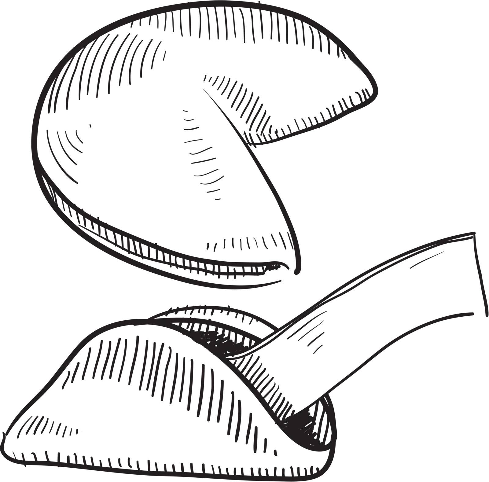 Fortune cookie sketch by lhfgraphics