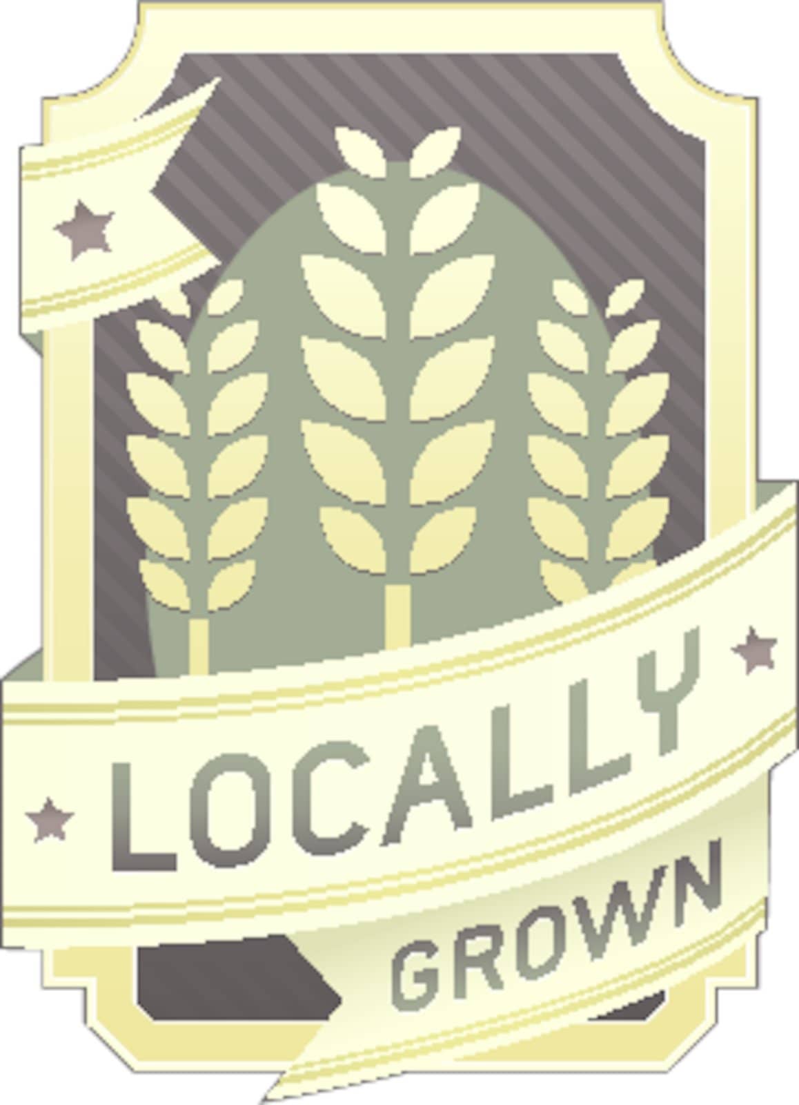 Locally grown food label by lhfgraphics