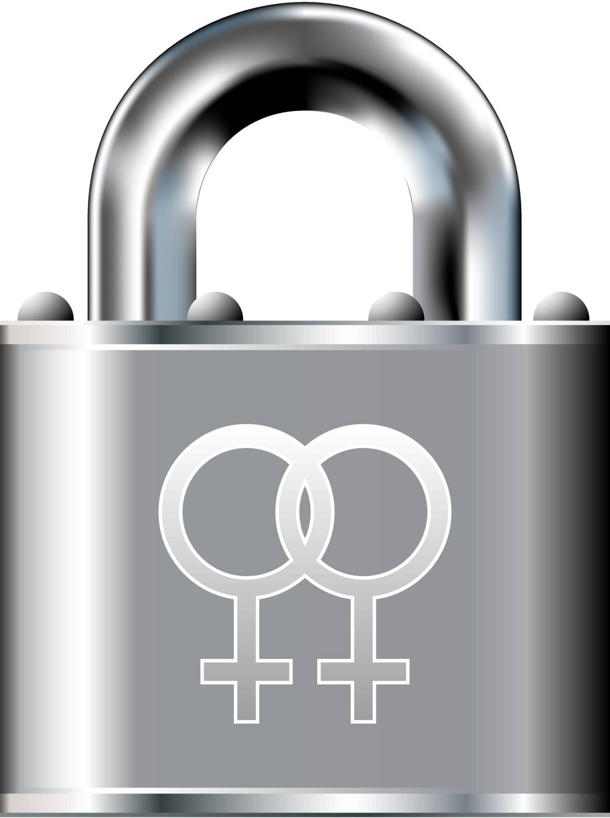 Lesbian relationship security icon by lhfgraphics