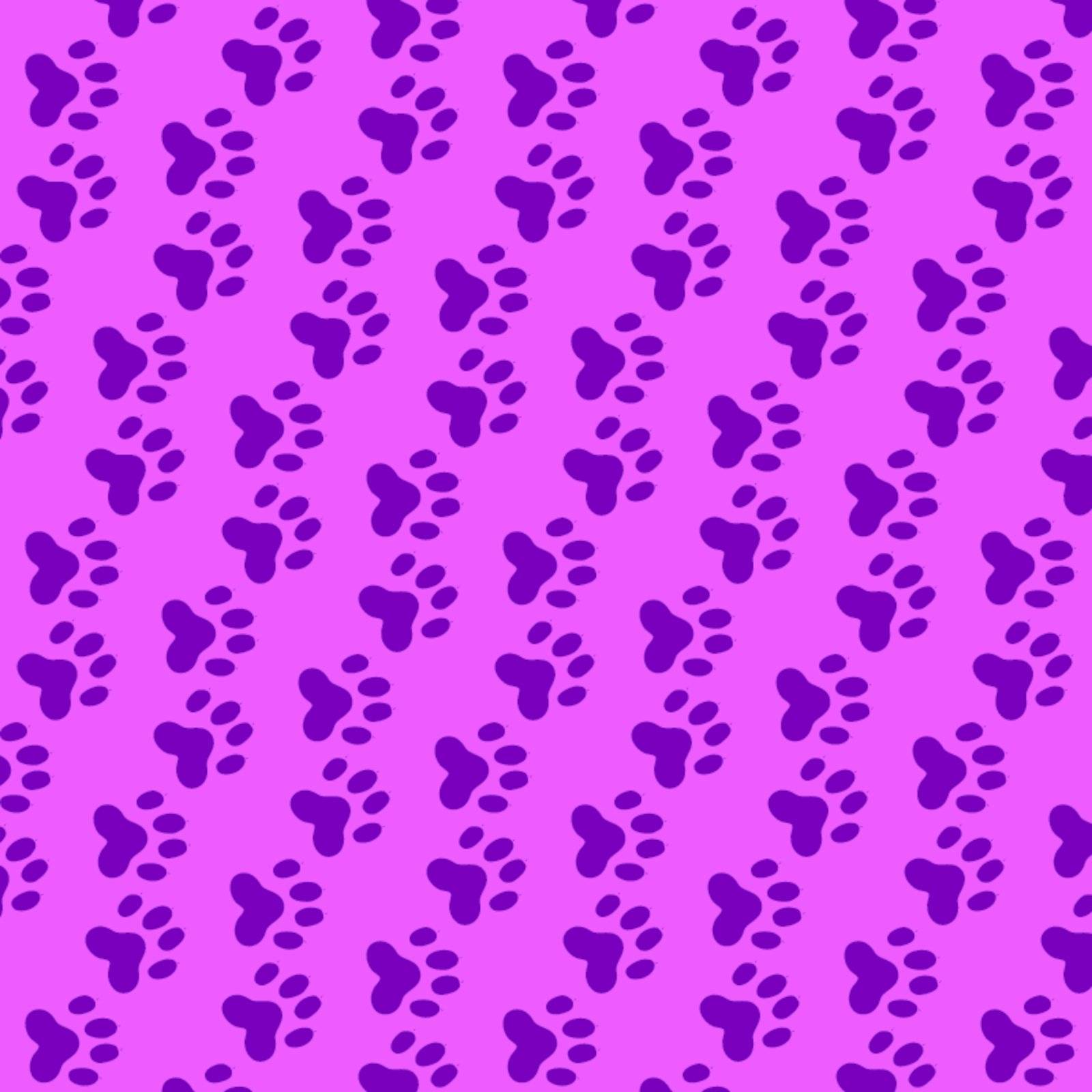Seamless background of wildcat foils over purple