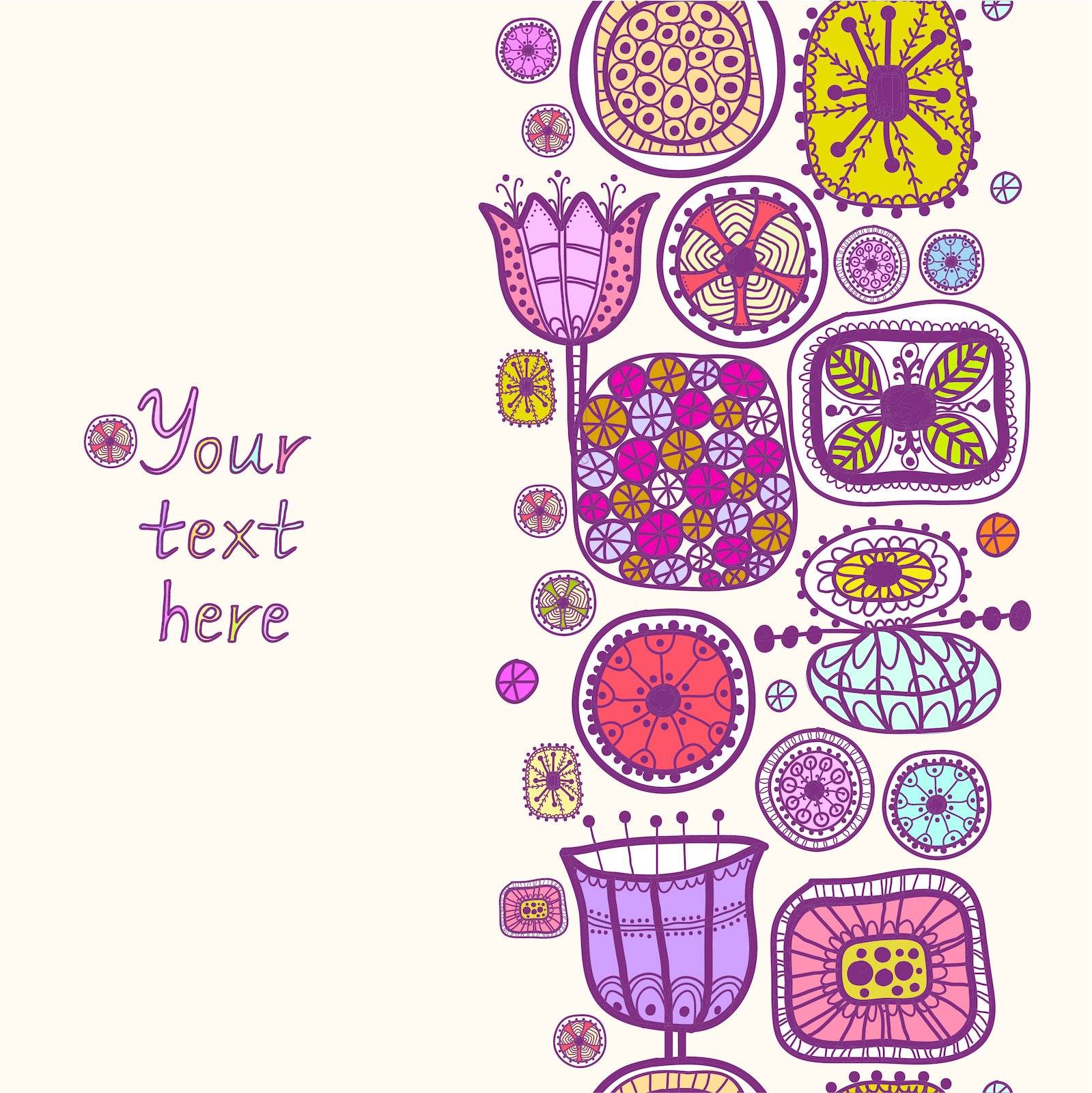 Seamless abstract hand-drawn pattern.Seamless pattern can be used for wallpaper, pattern fills, web page background