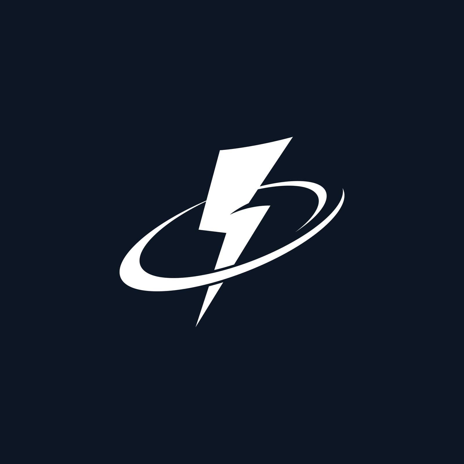Thunderbolt vector icon by Fat17