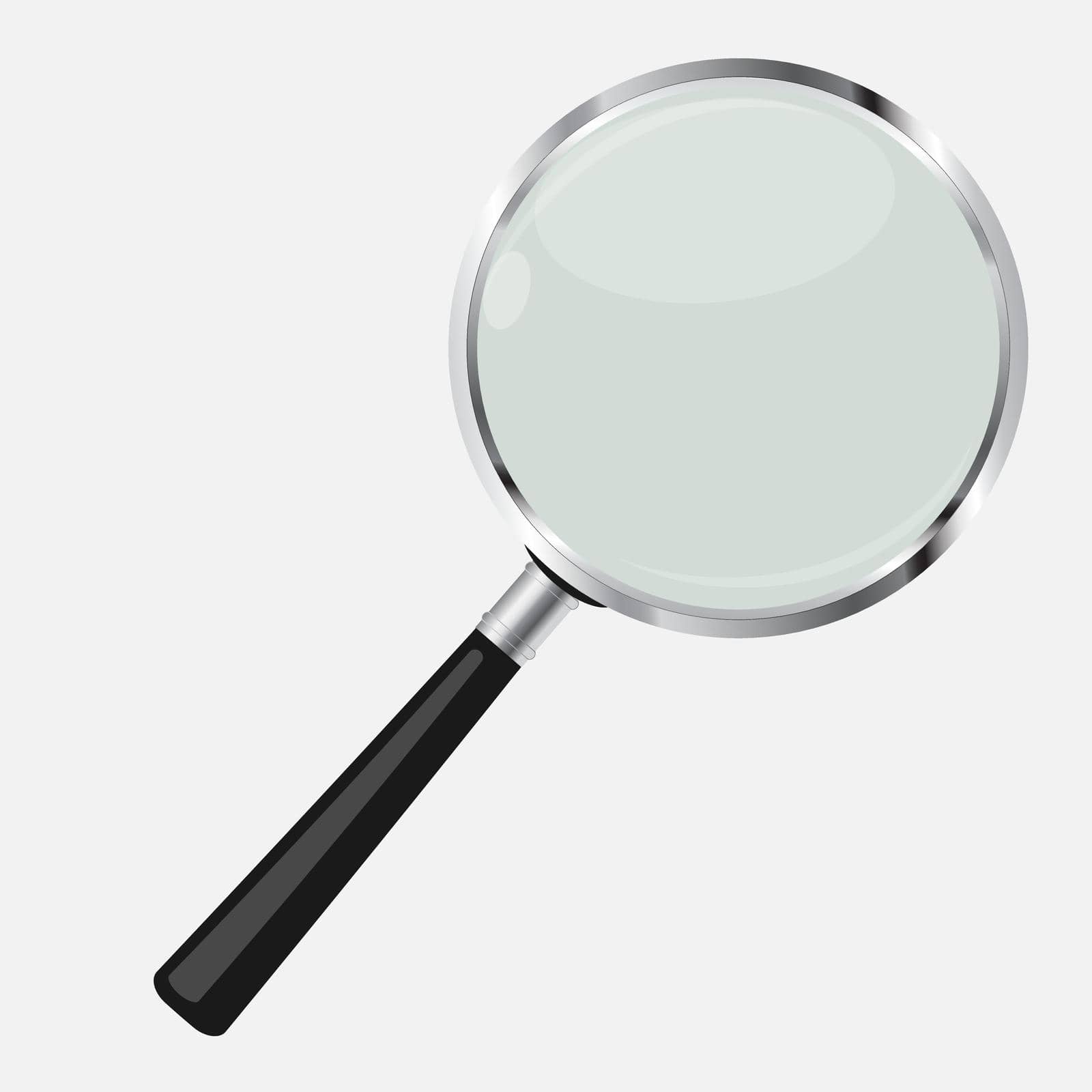 Magnifying Glass Search Icon Vector Illustration by yganko
