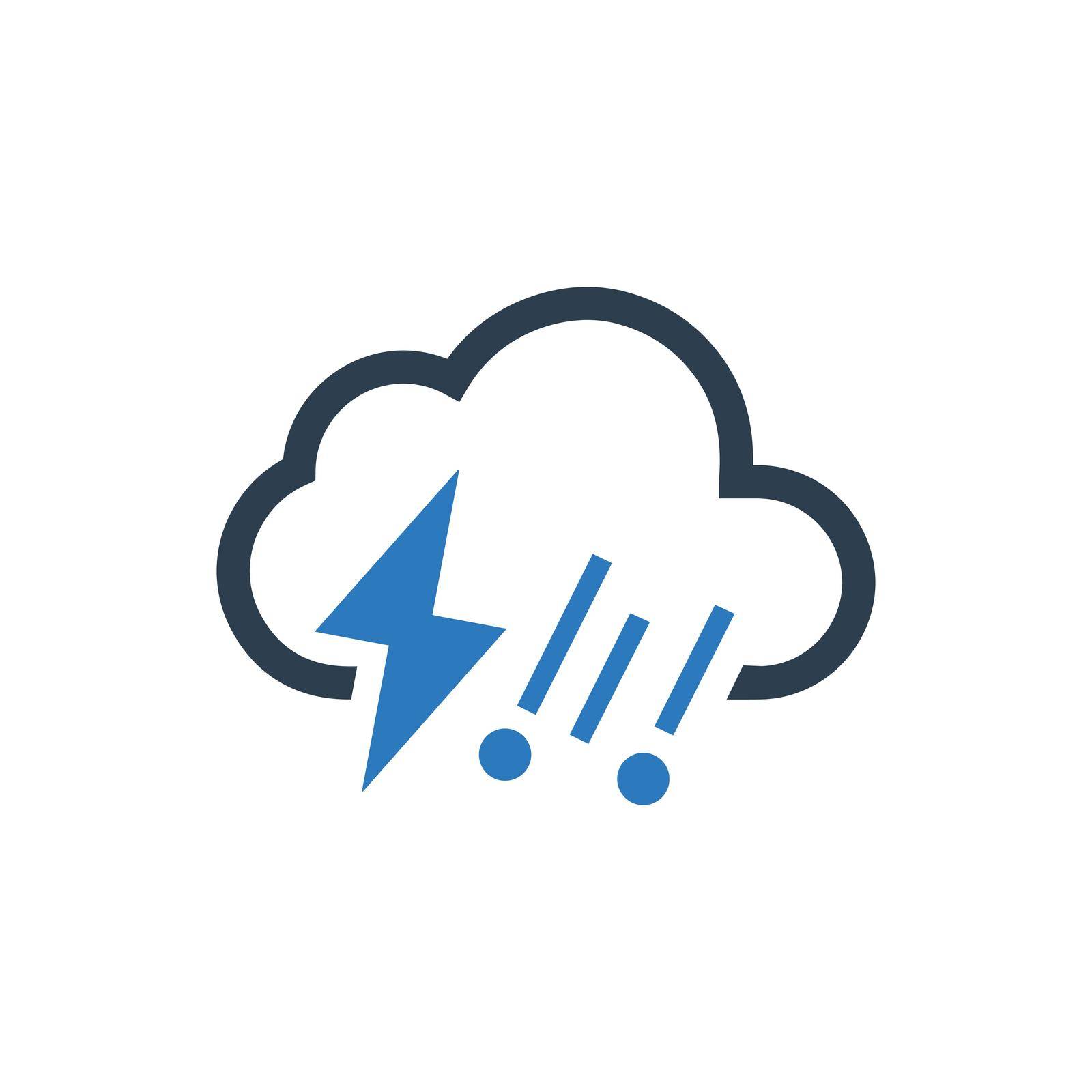 Thunderstorm icon. Meticulously designed vector EPS file.