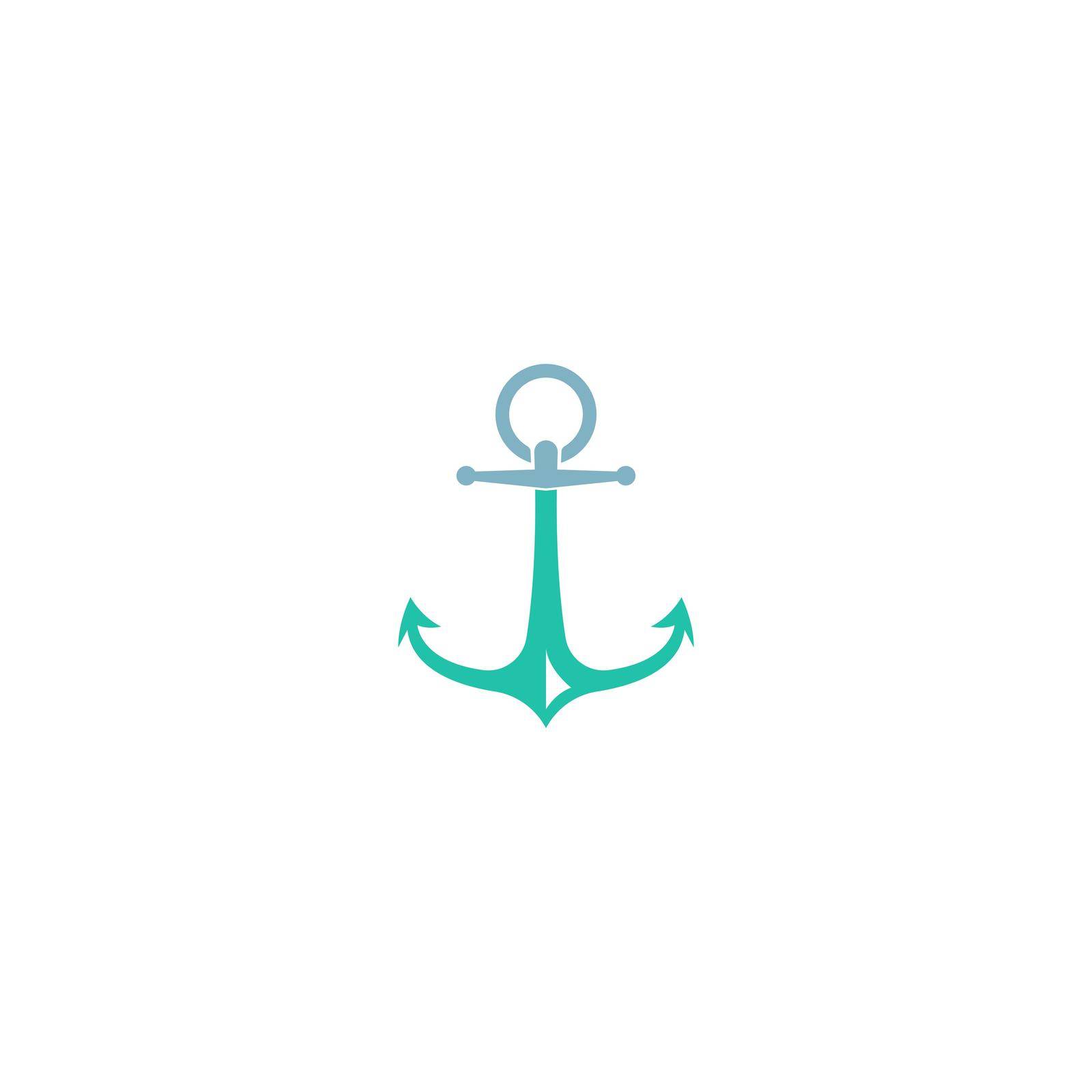 Anchor icon logo design template vector by bellaxbudhong3