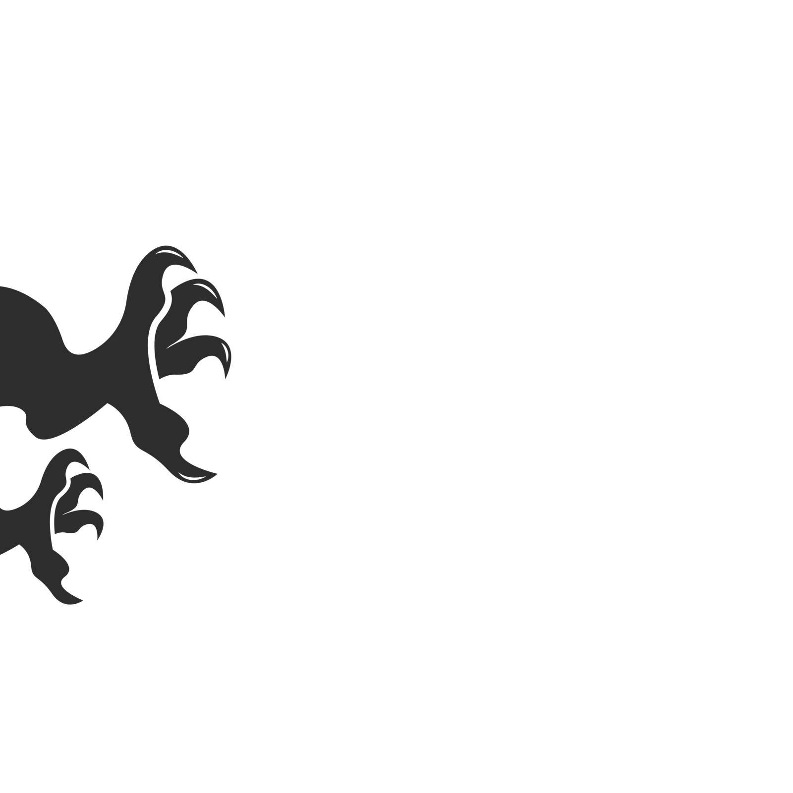 Dragon claw  icon template vector illustration design