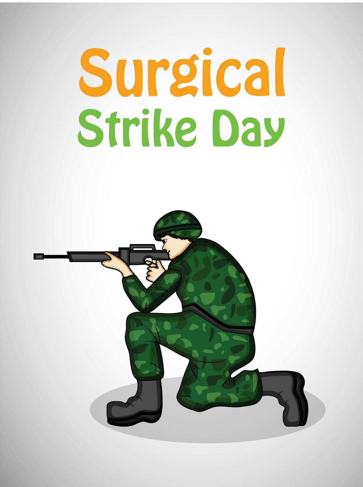 Surgical Strike Day India by vectorworld