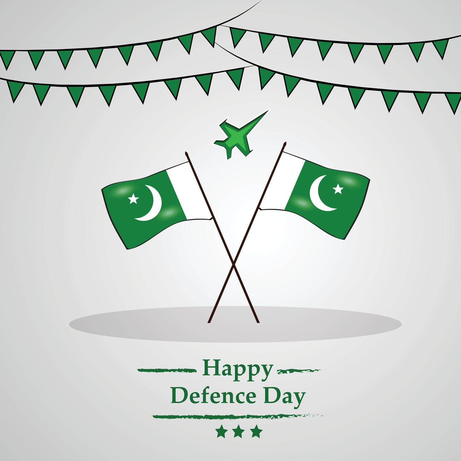 illustration of elements of Pakistan Defence Day Background