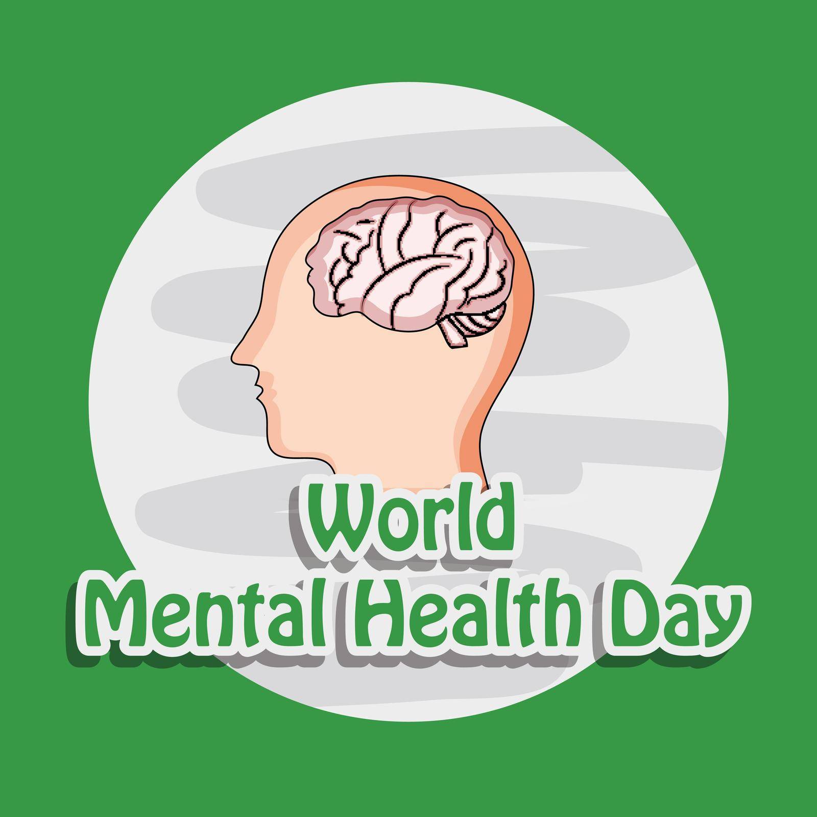 World Mental Health Day Background by vectorworld