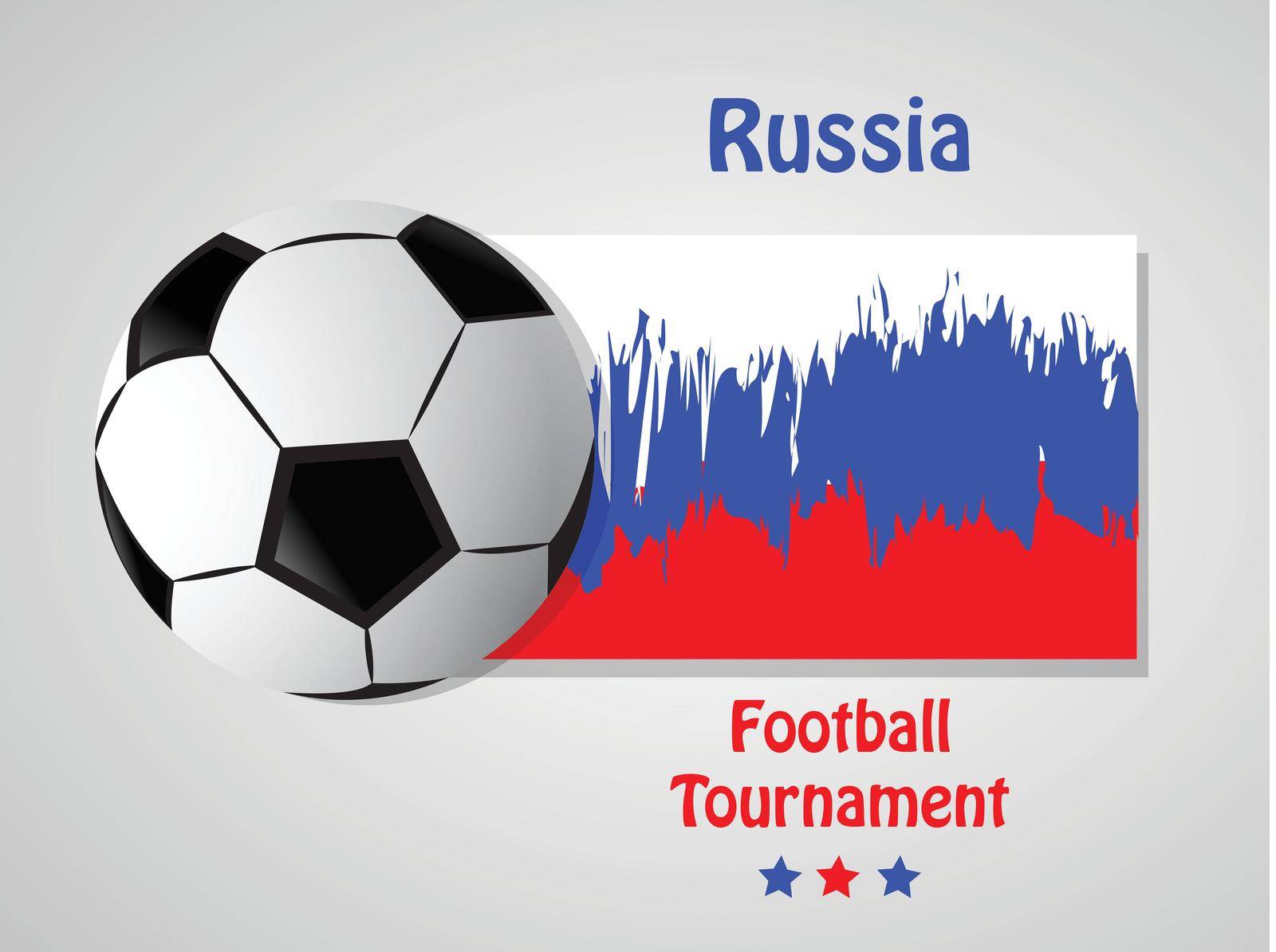 illustration of elements of Soccer sport background
