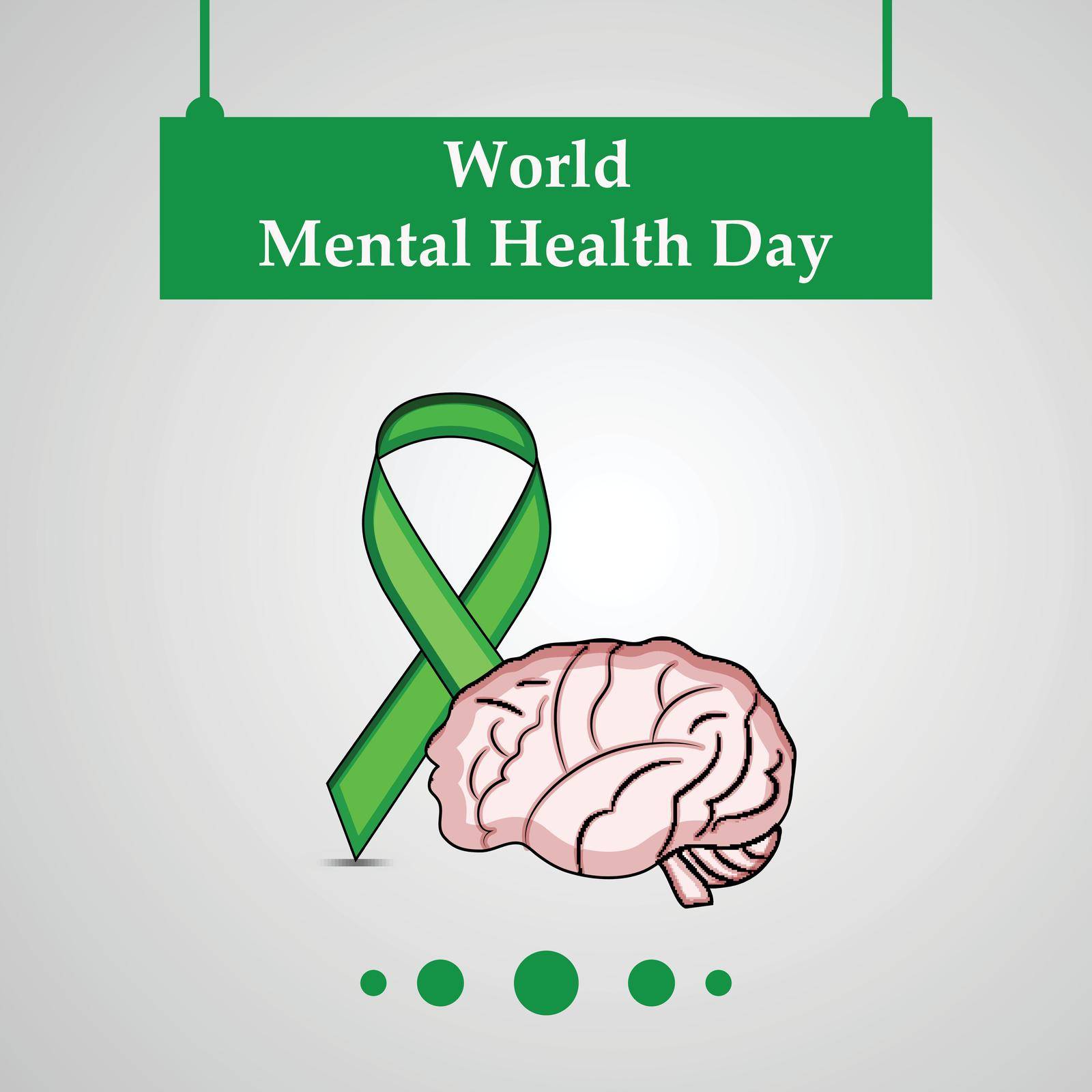 World Mental Health Day Background by vectorworld