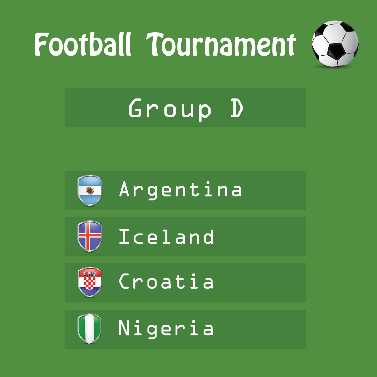 illustration of elements of soccer sport background
