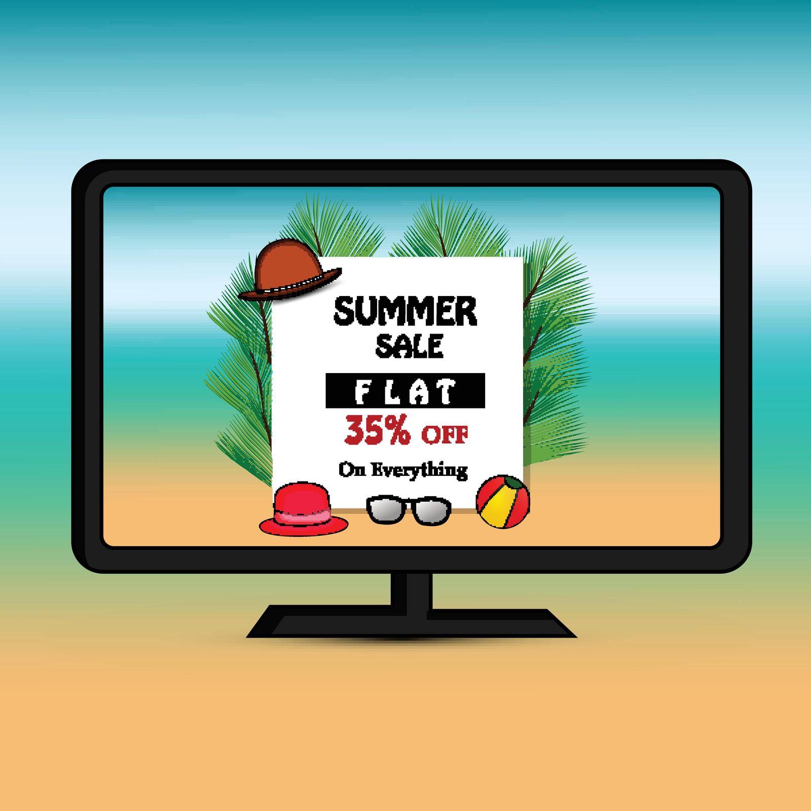 Summer Season background by vectorworld