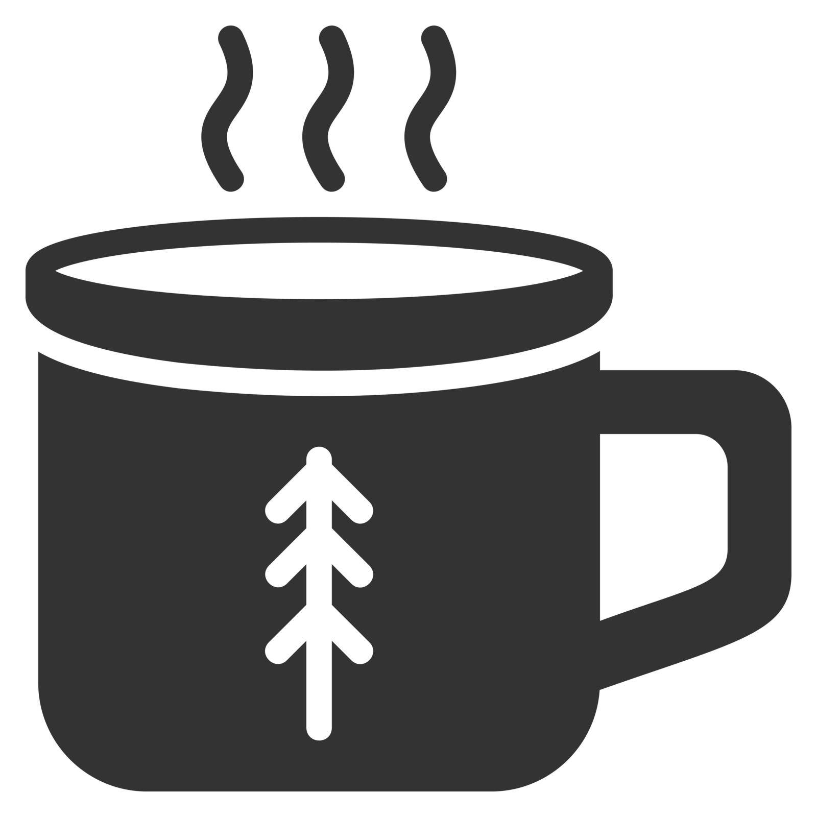 Mug icon design glyph style