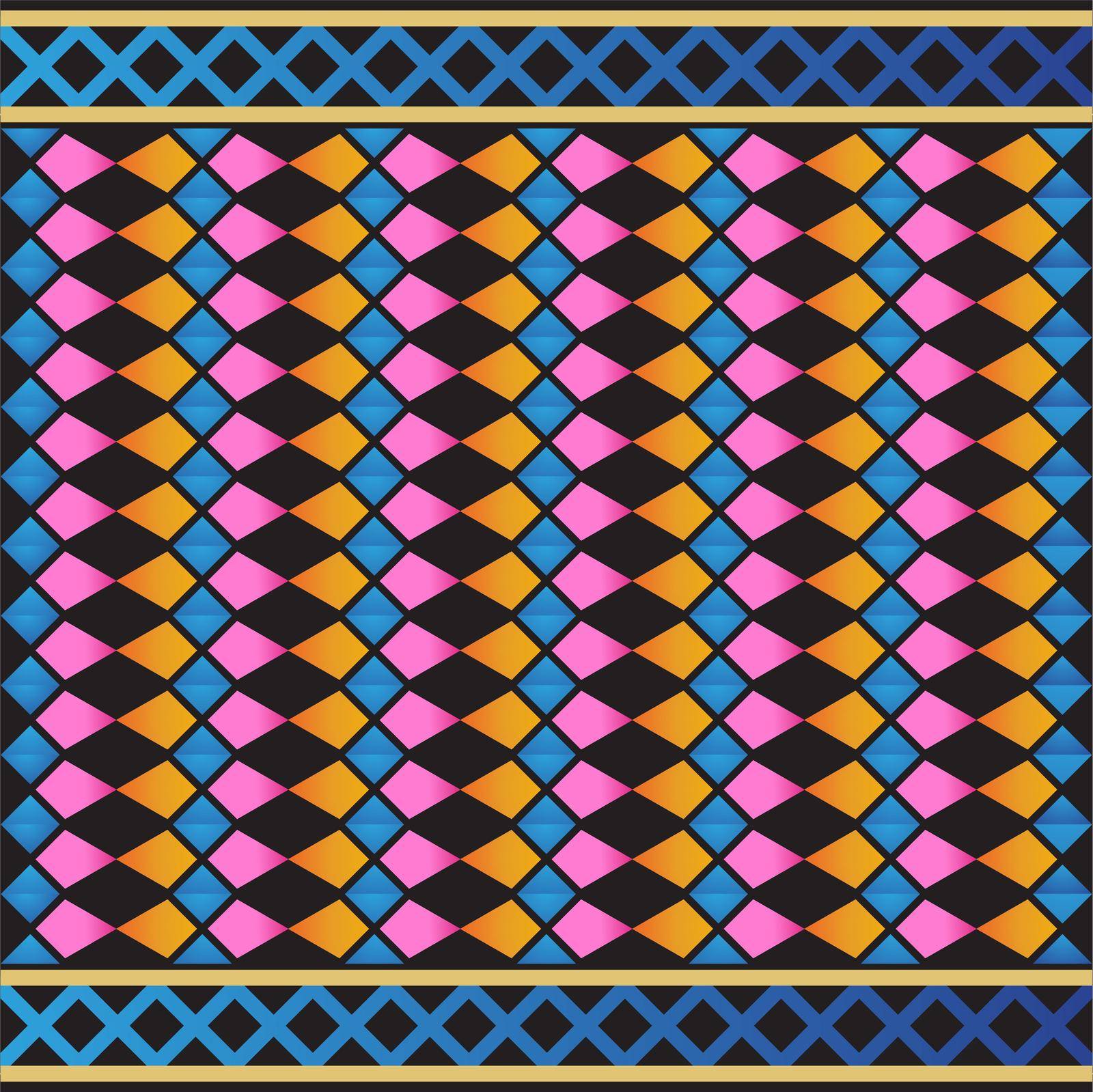 Tribal seamless pattern geometric seamless by Elaelo
