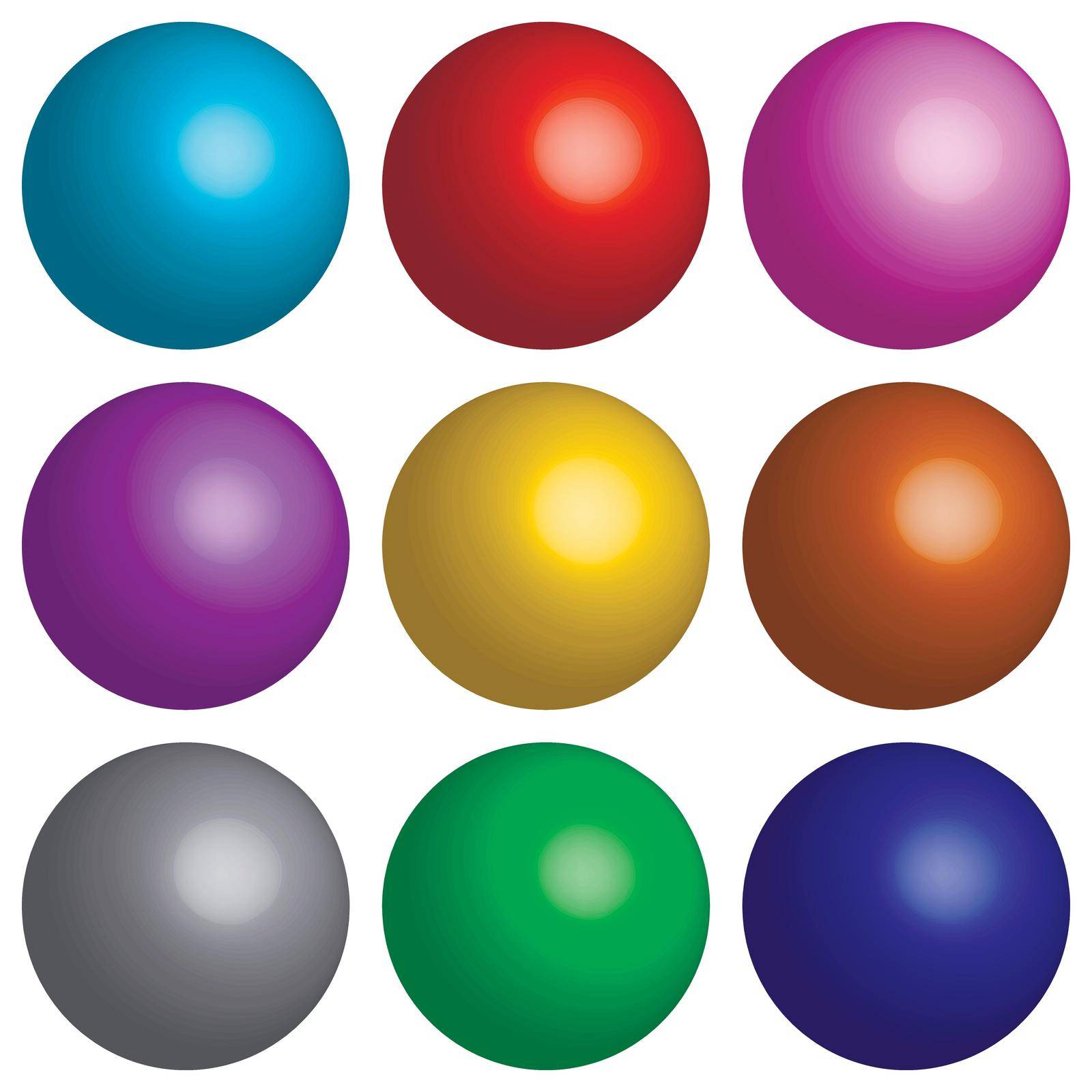 set 3D balloons, collection of colorful balloons for a realistic surround holiday, vector