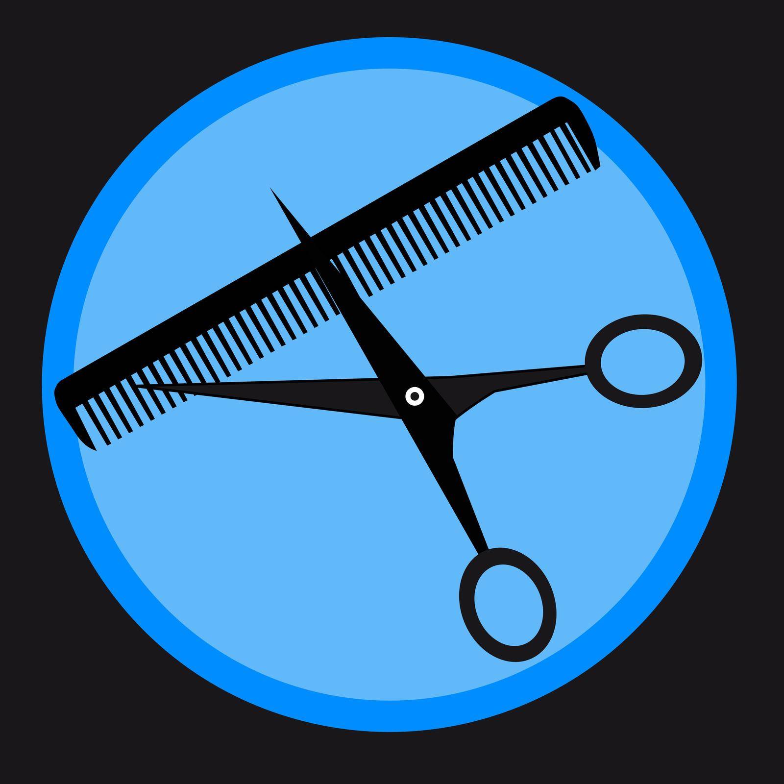 Barber tools - vector illustration by yganko