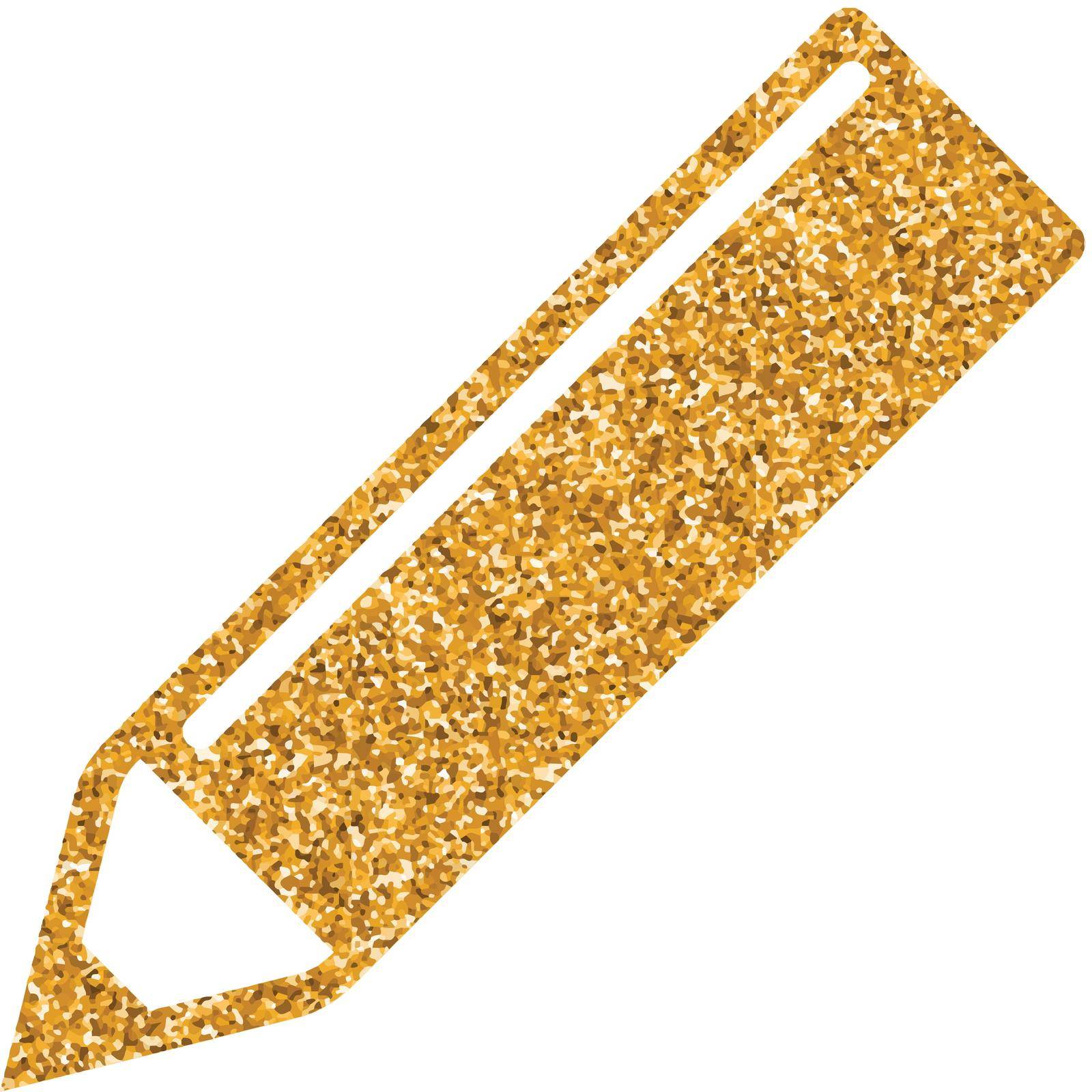 Gold Glitter Icon - Pencil by puruan