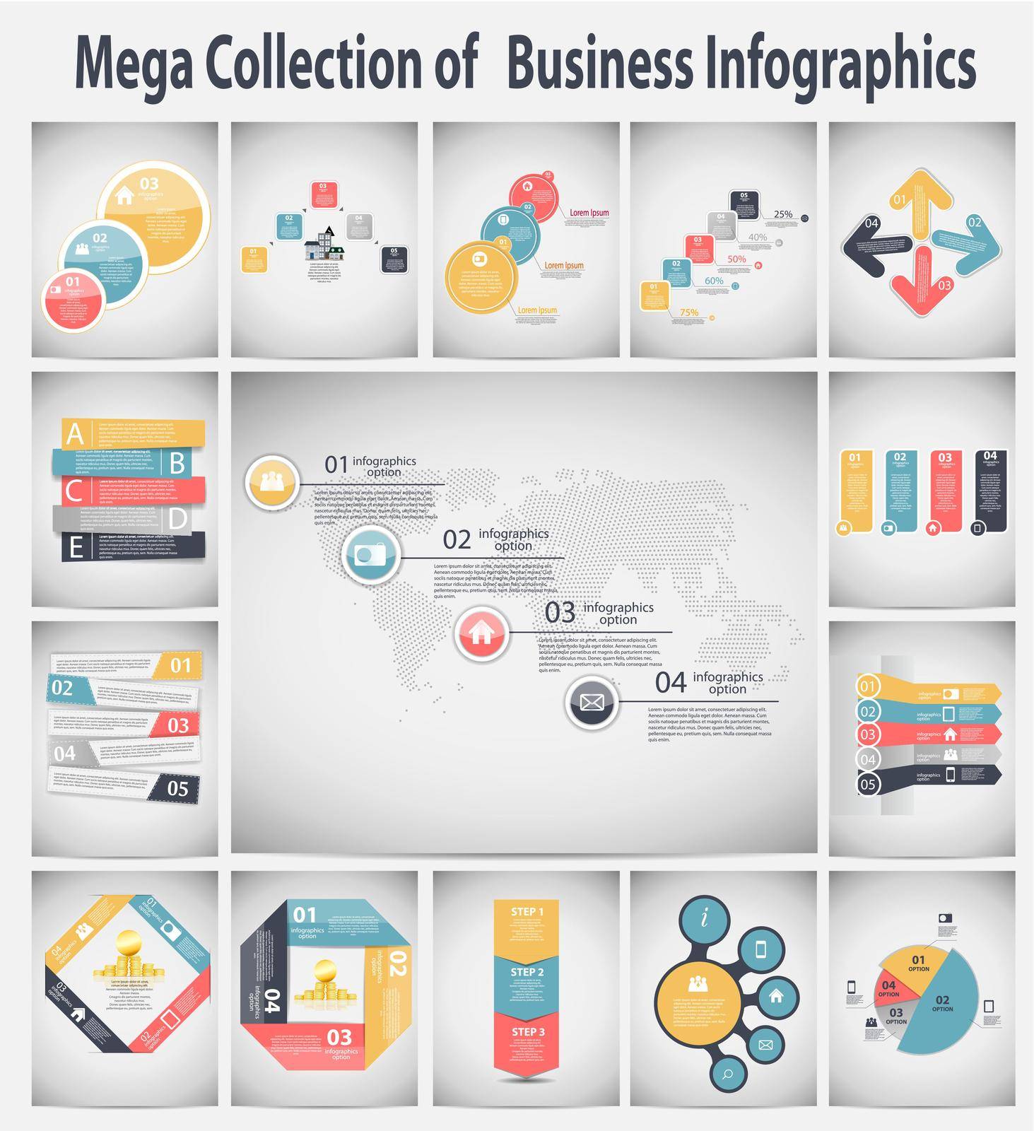 Infographic business template vector illustration by yganko