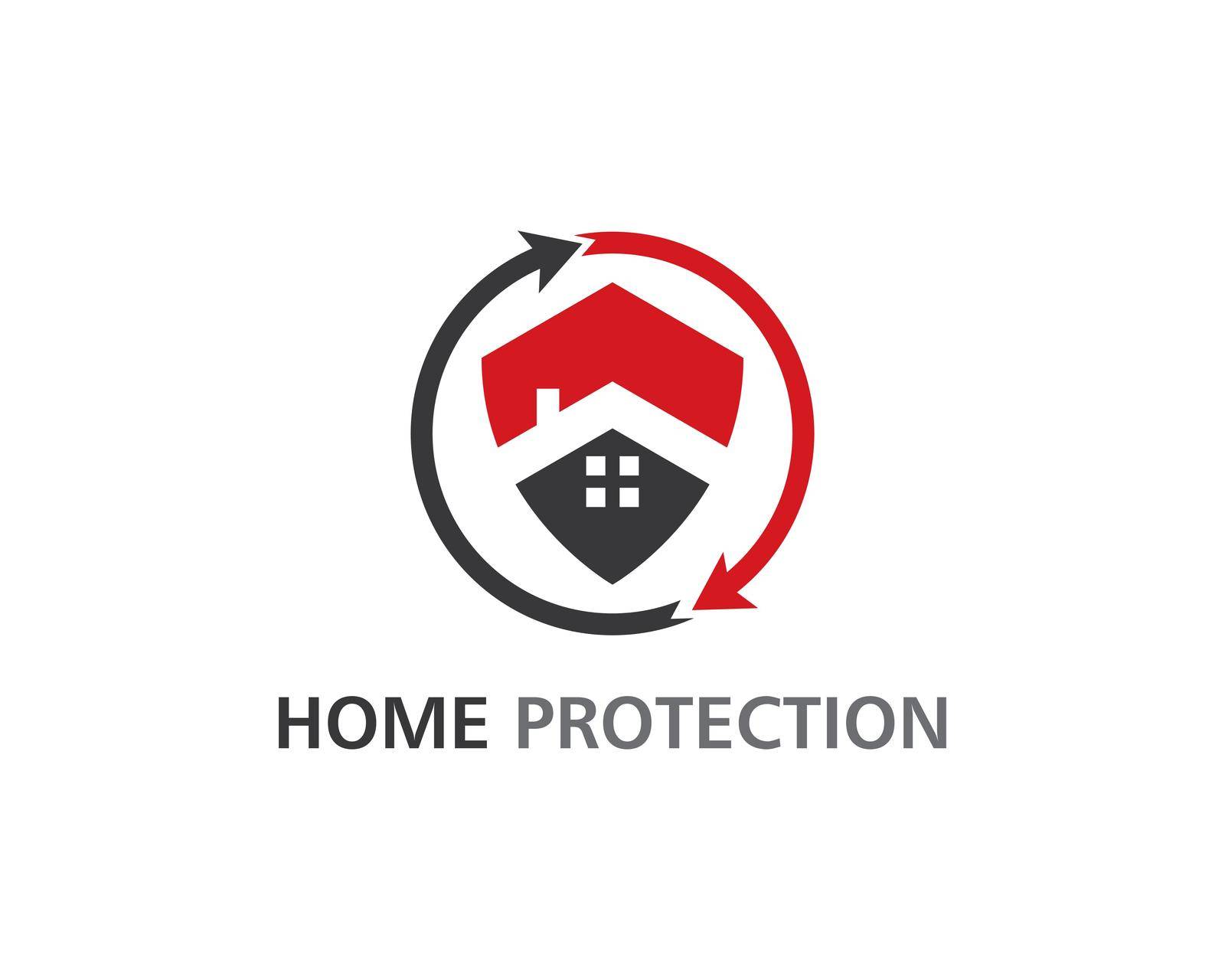 Home protection logo vector by awk